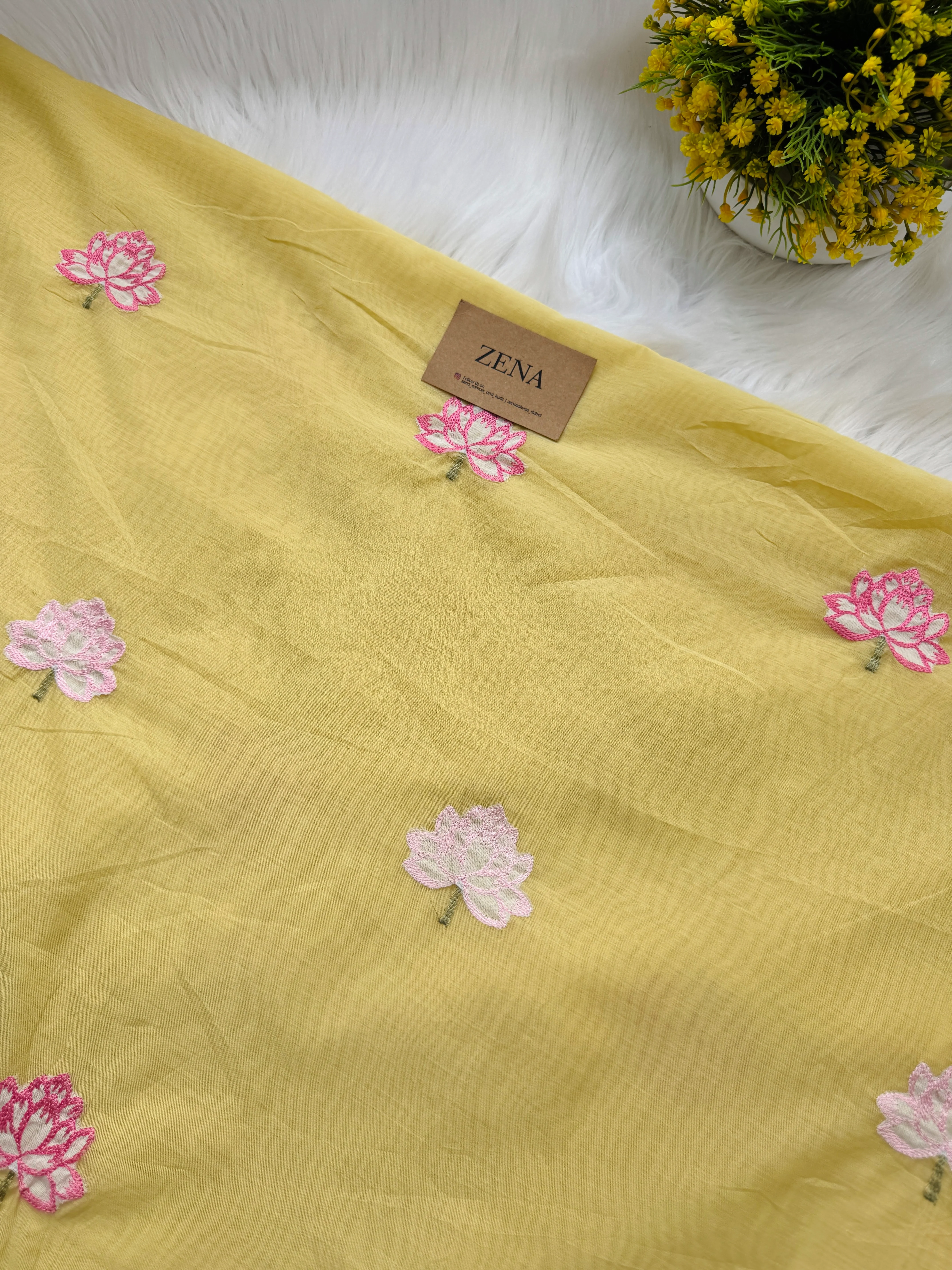 Premium Mul Chanderi Embroidered Unstitched Suit – Redefining Ethnic Elegance - Image 3