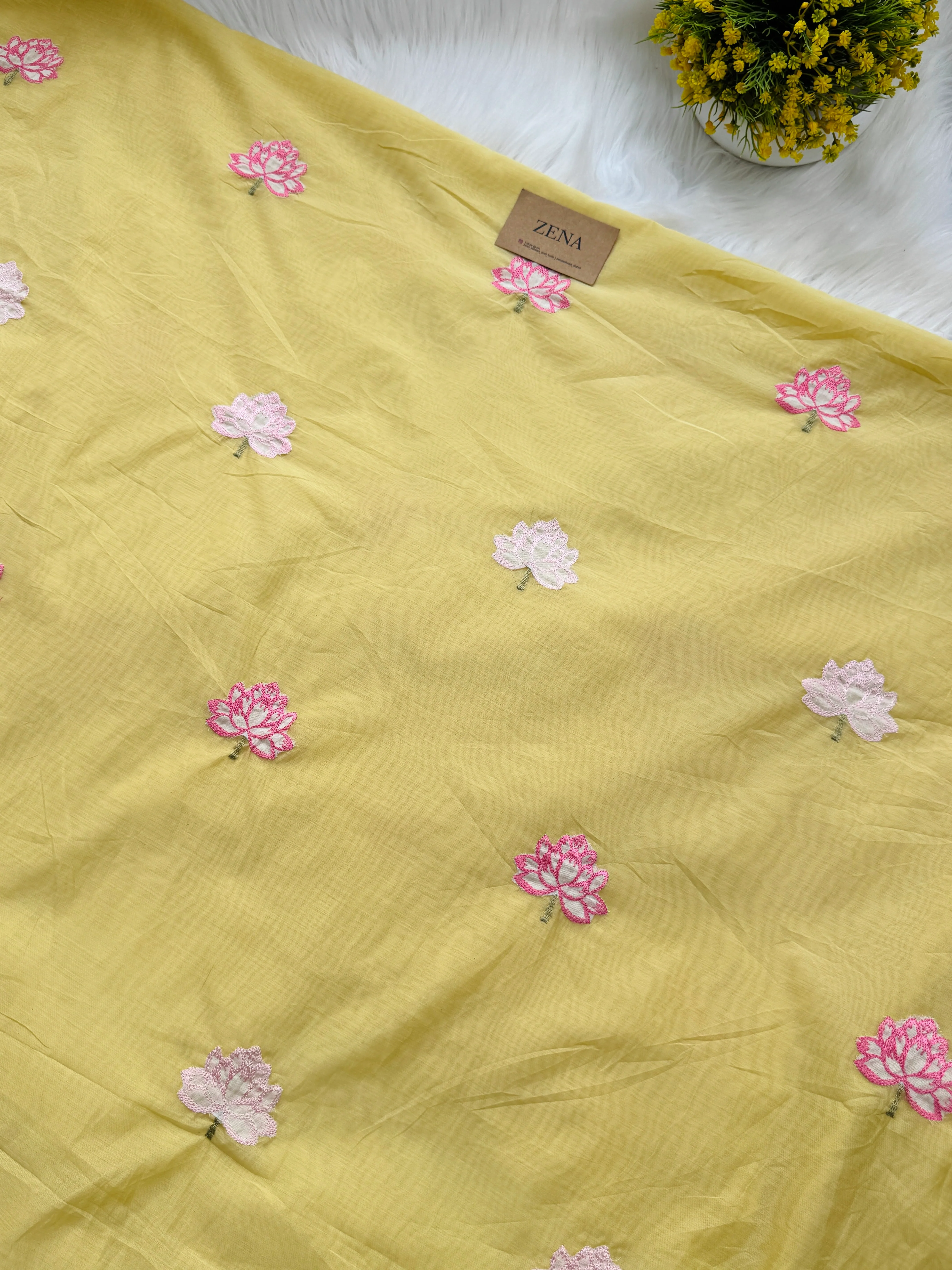 Premium Mul Chanderi Embroidered Unstitched Suit – Redefining Ethnic Elegance - Image 5