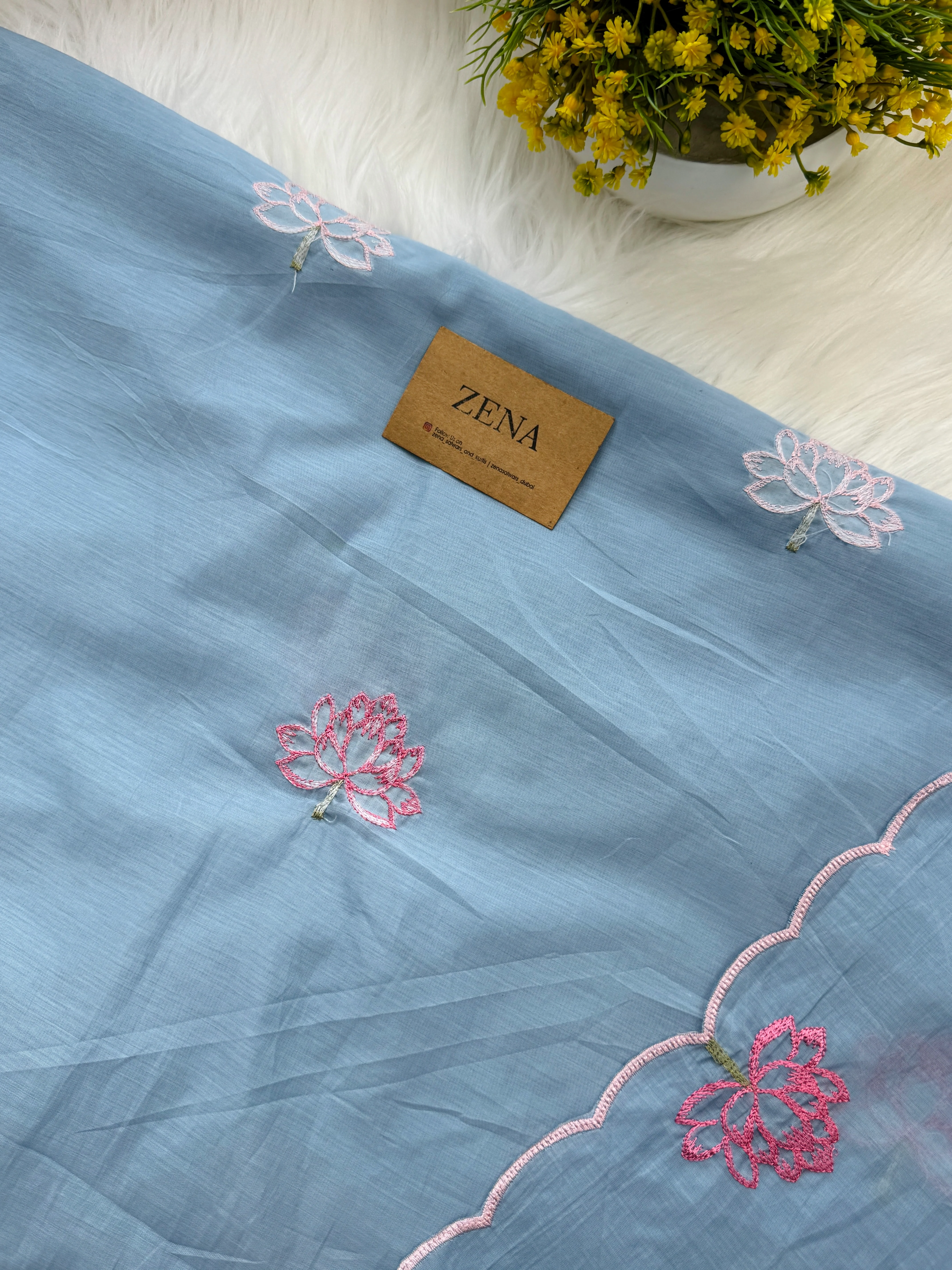 Premium Mul Chanderi Embroidered Unstitched Suit – Redefining Ethnic Elegance - Image 7