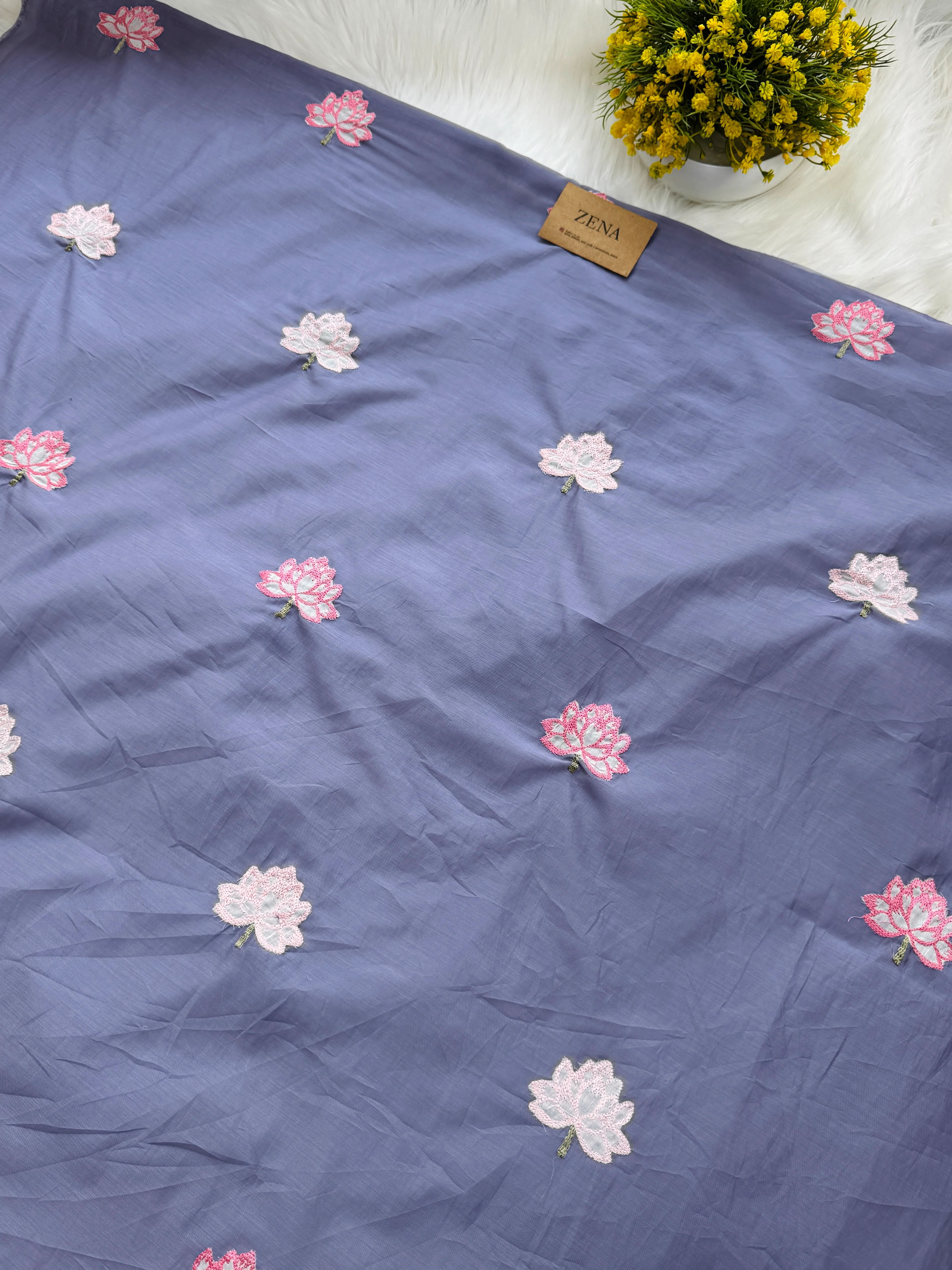 Premium Mul Chanderi Embroidered Unstitched Suit – Redefining Ethnic Elegance - Image 4