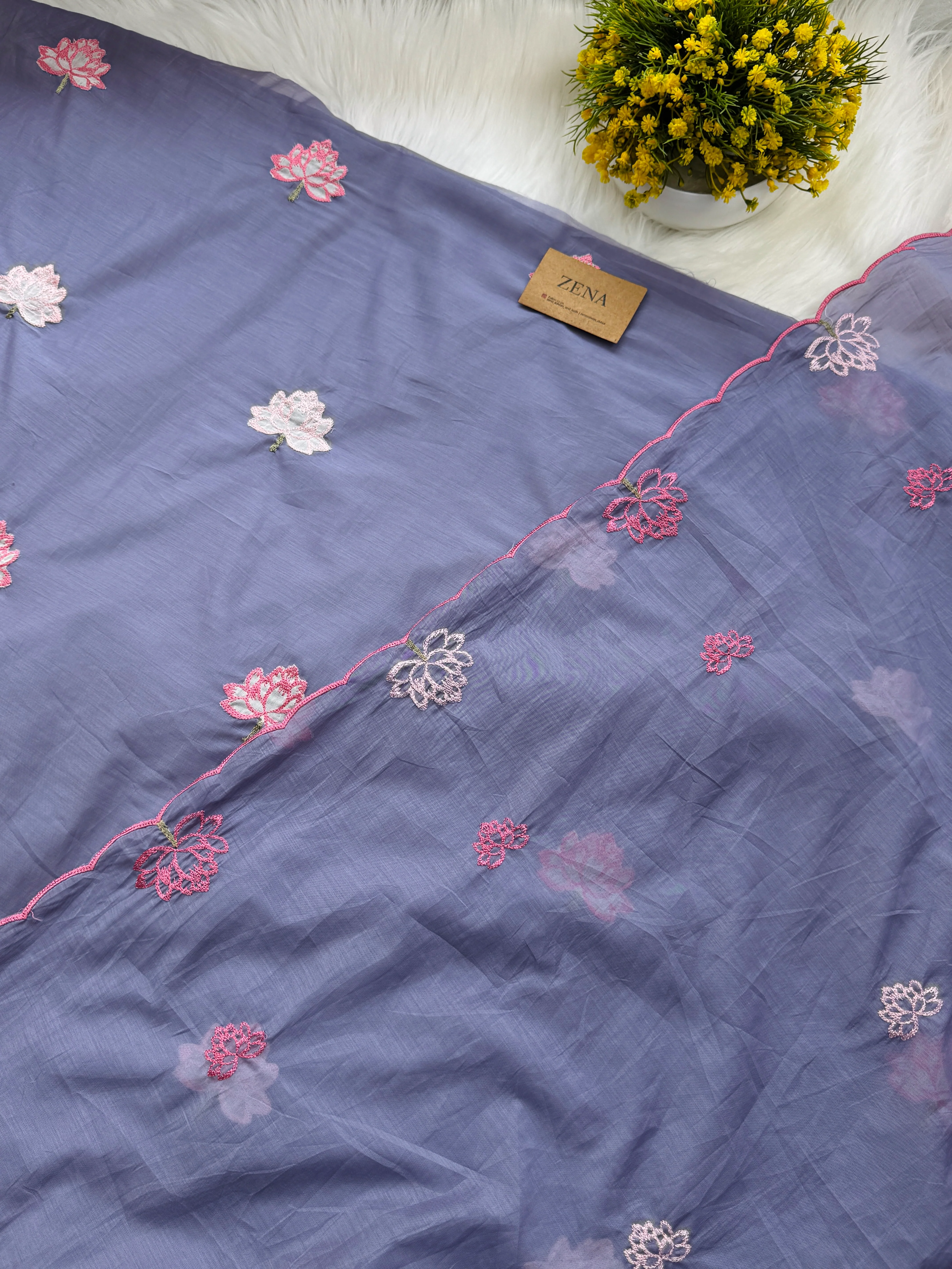 Premium Mul Chanderi Embroidered Unstitched Suit – Redefining Ethnic Elegance - Image 6
