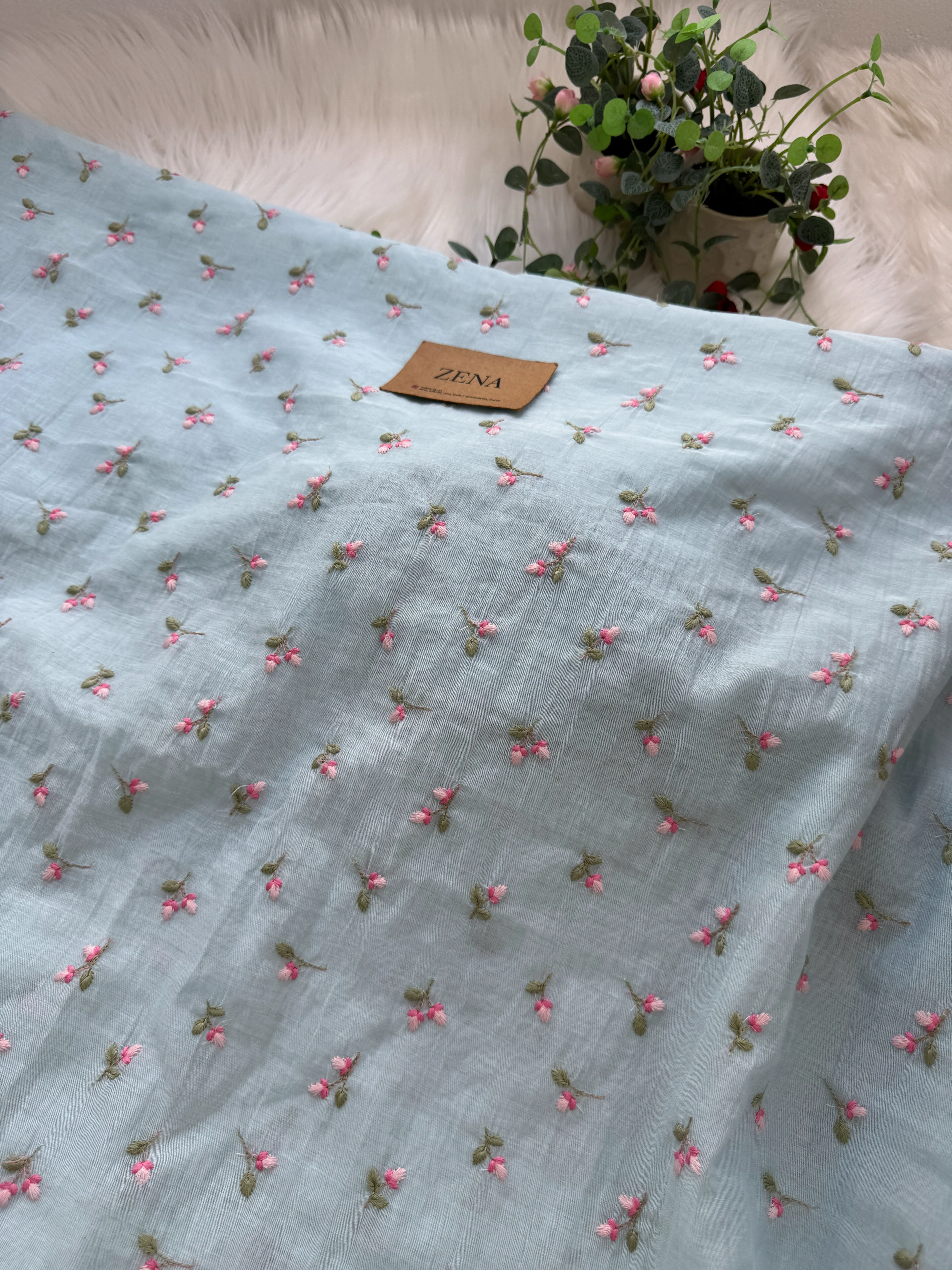 Premium Mul Chanderi Embroidered Unstitched Suit – Redefining Ethnic Elegance - Image 7