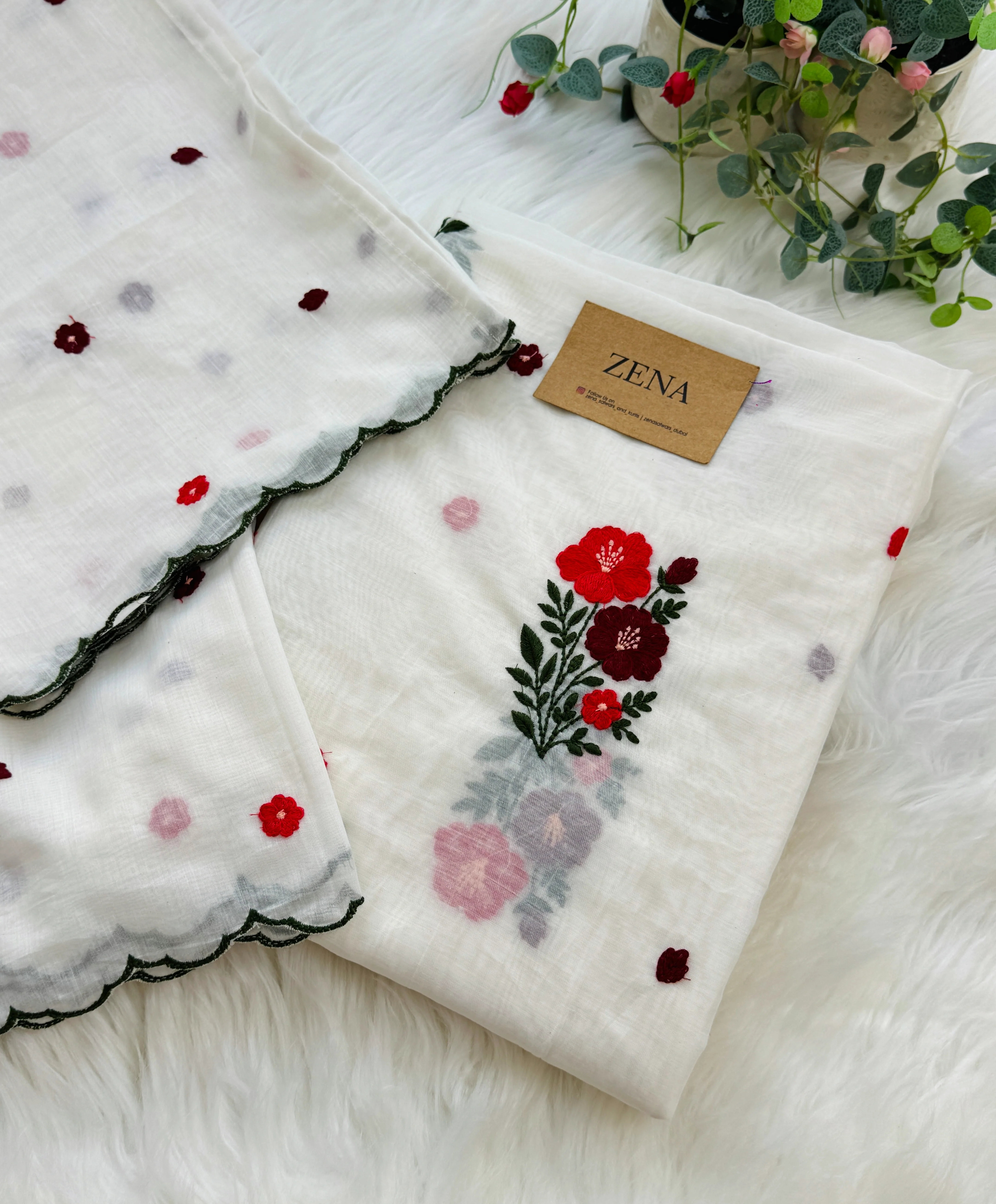 Premium Mul Chanderi Embroidered Unstitched Suit – Redefining Ethnic Elegance