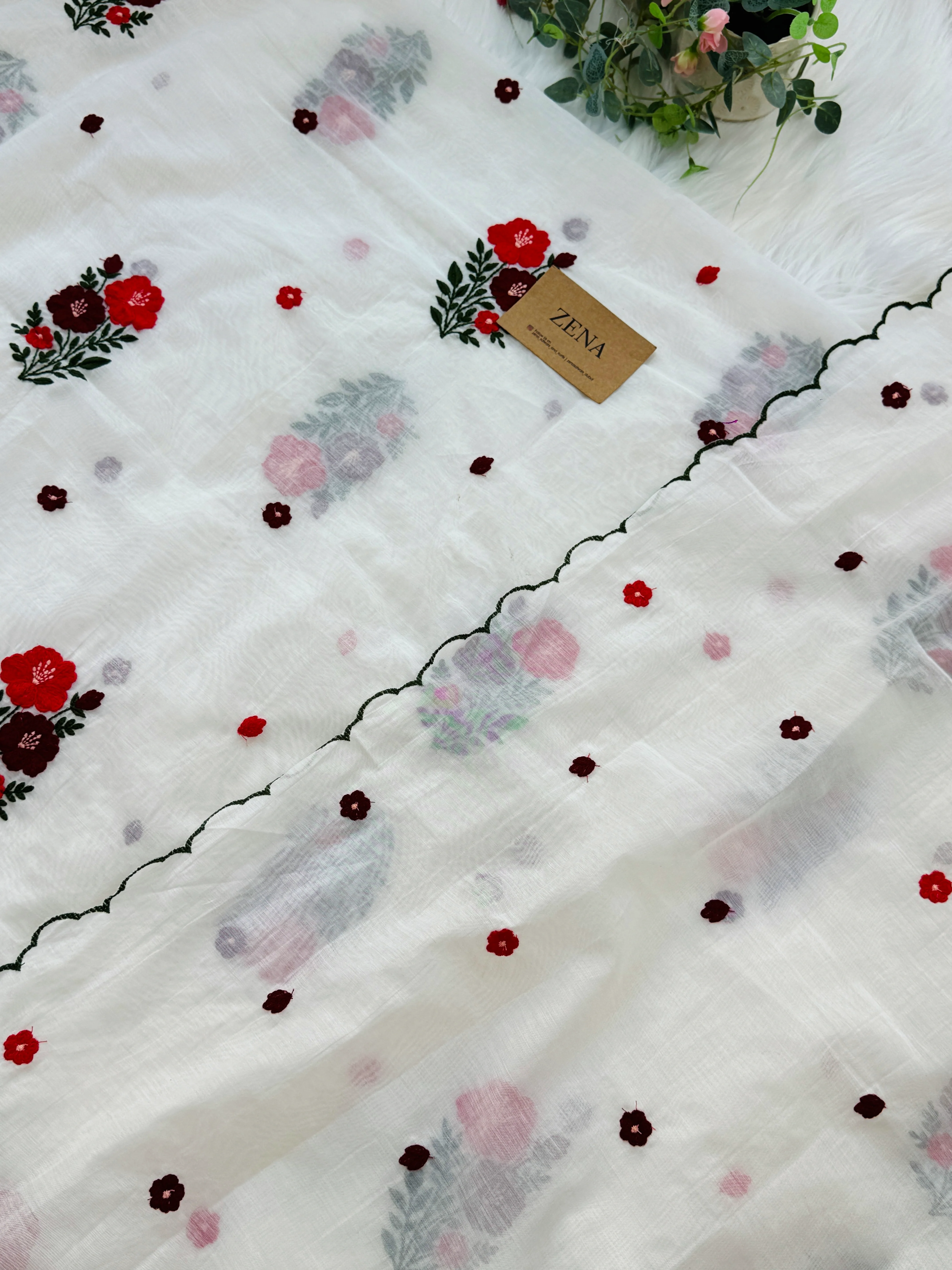 Premium Mul Chanderi Embroidered Unstitched Suit – Redefining Ethnic Elegance - Image 4