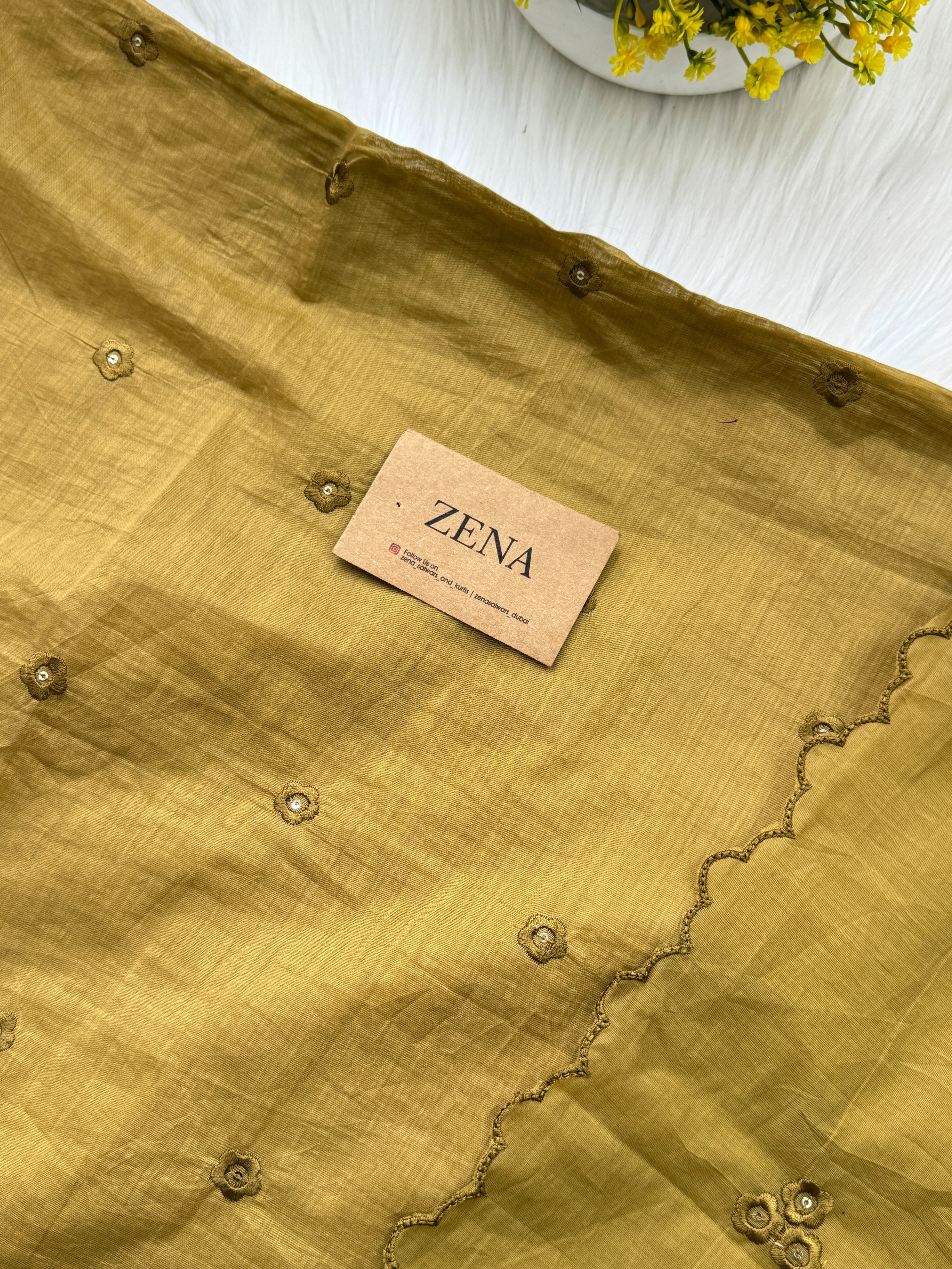 Premium Mul Chanderi Embroidered Unstitched Suit – Redefining Ethnic Elegance - Image 6