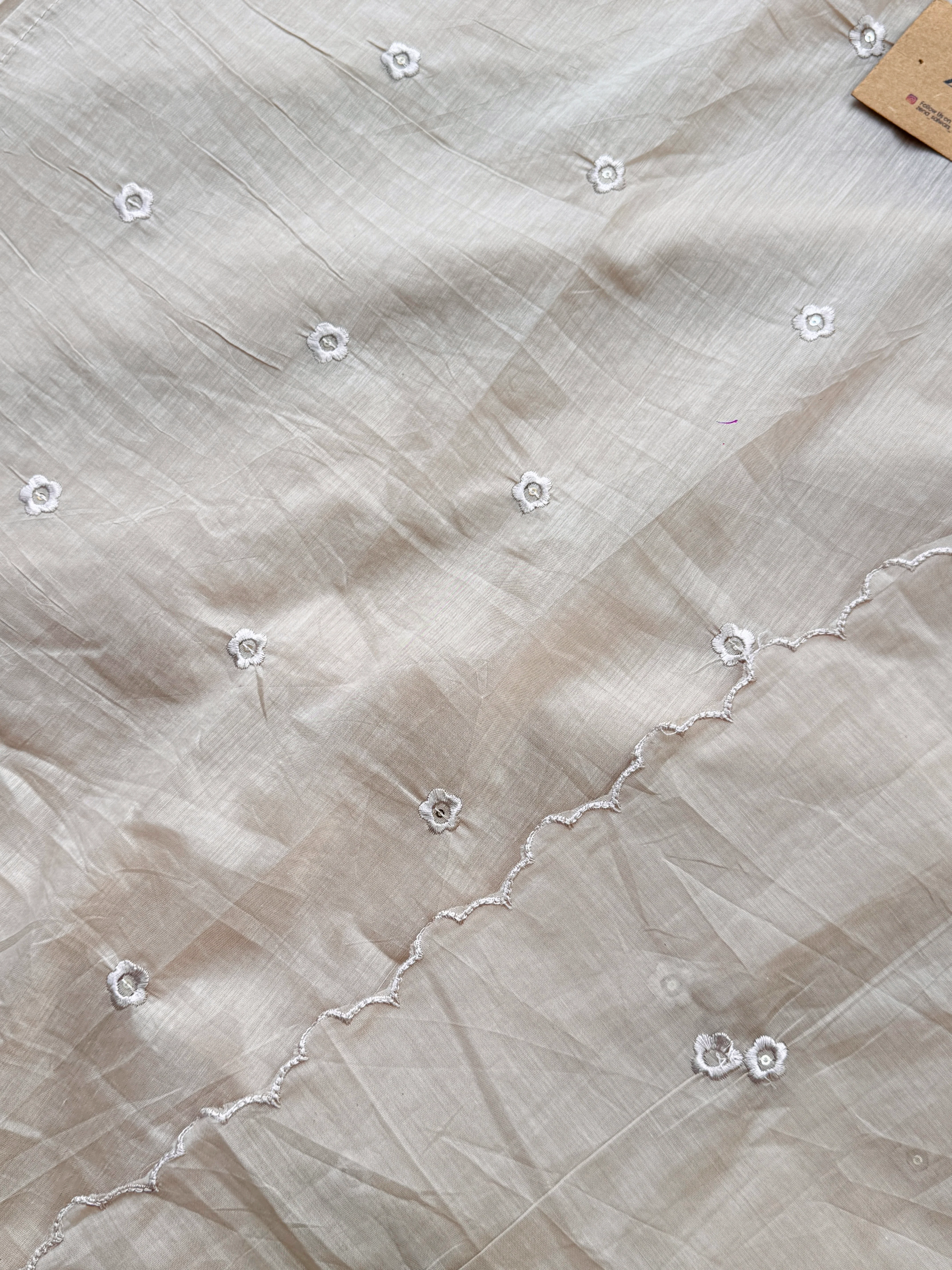 Premium Mul Chanderi Embroidered Unstitched Suit – Redefining Ethnic Elegance - Image 8