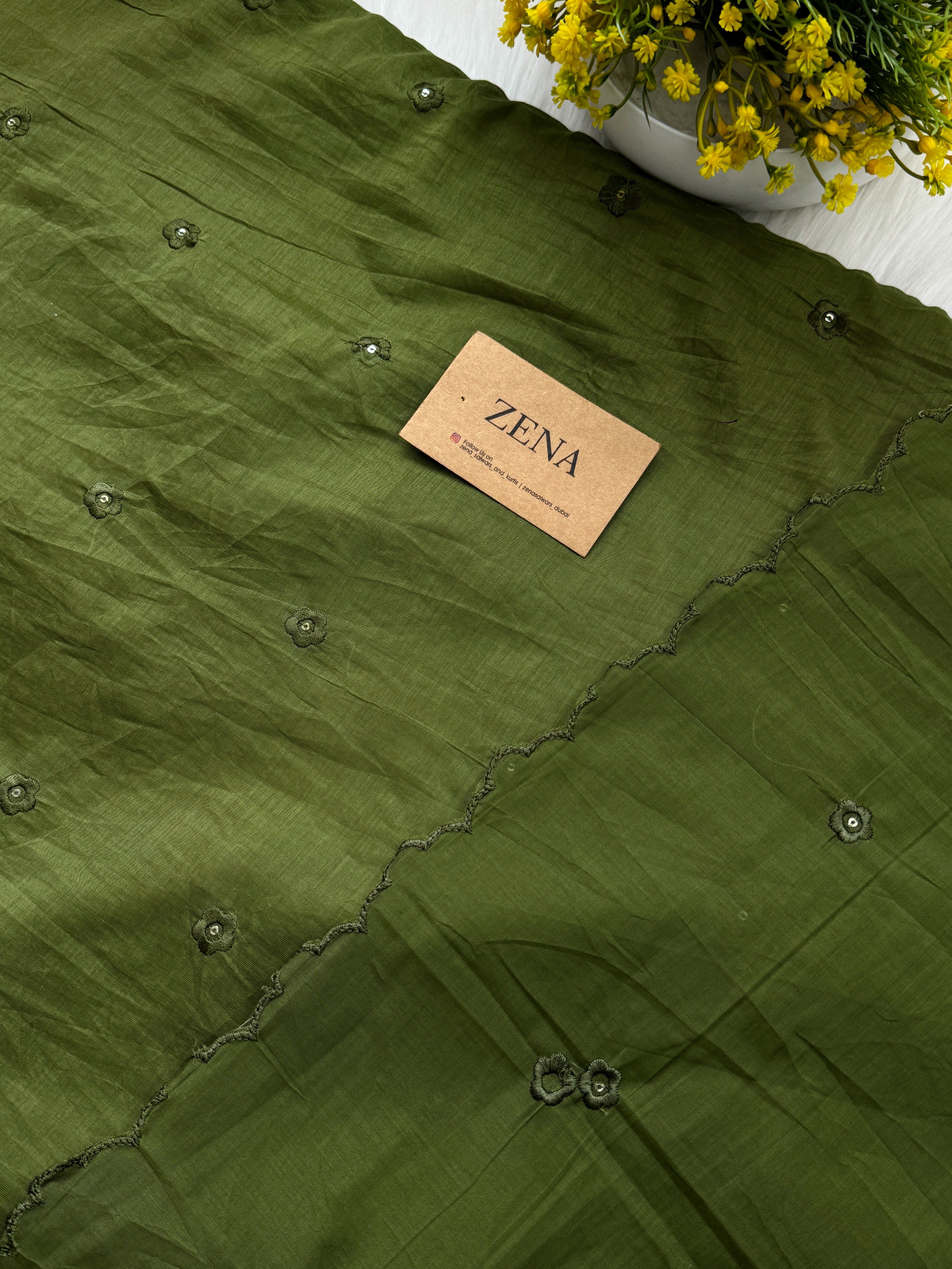 Premium Mul Chanderi Embroidered Unstitched Suit – Redefining Ethnic Elegance - Image 5