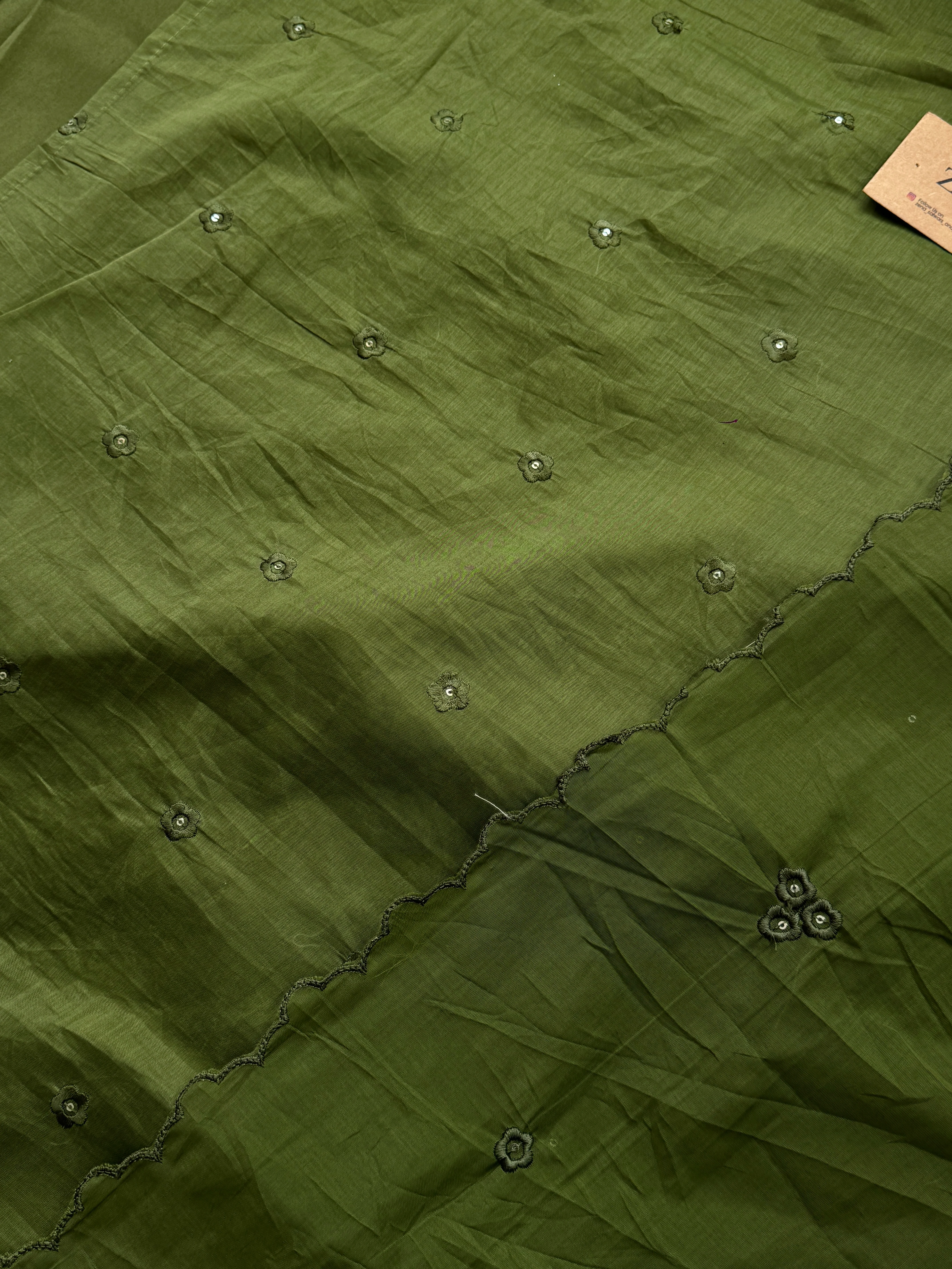 Premium Mul Chanderi Embroidered Unstitched Suit – Redefining Ethnic Elegance - Image 6