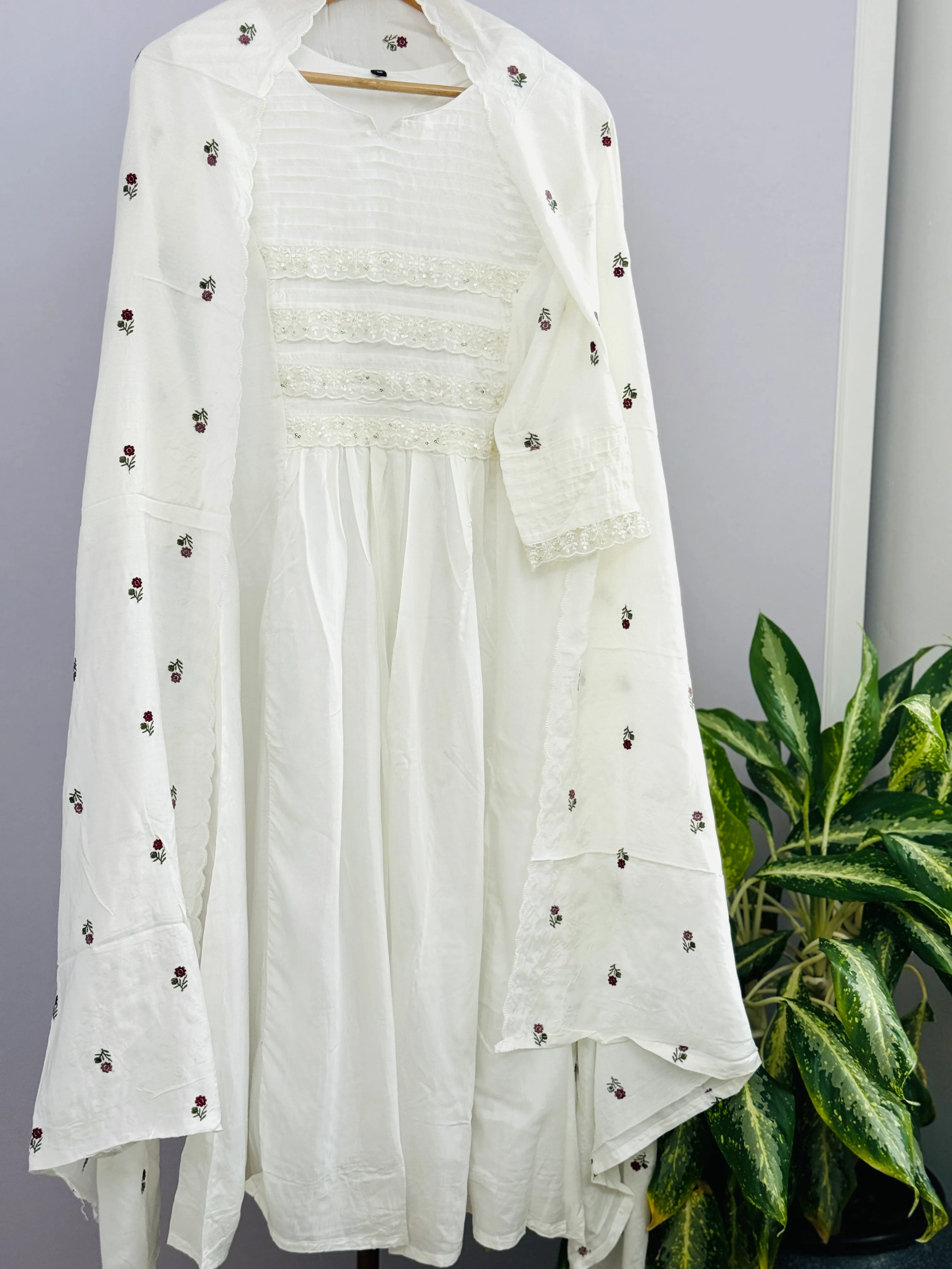 Premium Mul Cotton Anarkali Kurti Set - Image 2