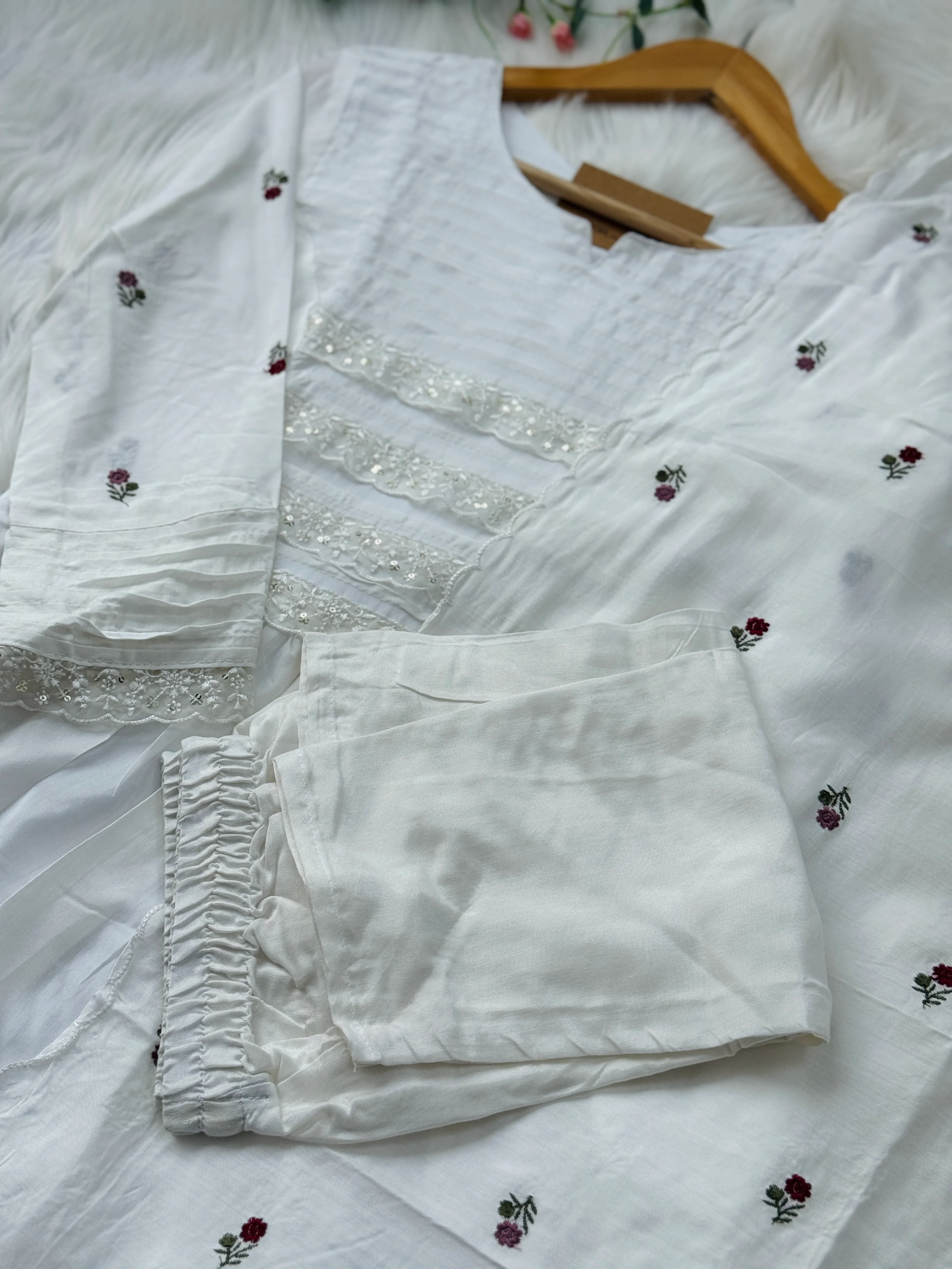 Premium Mul Cotton Anarkali Kurti Set - Image 4