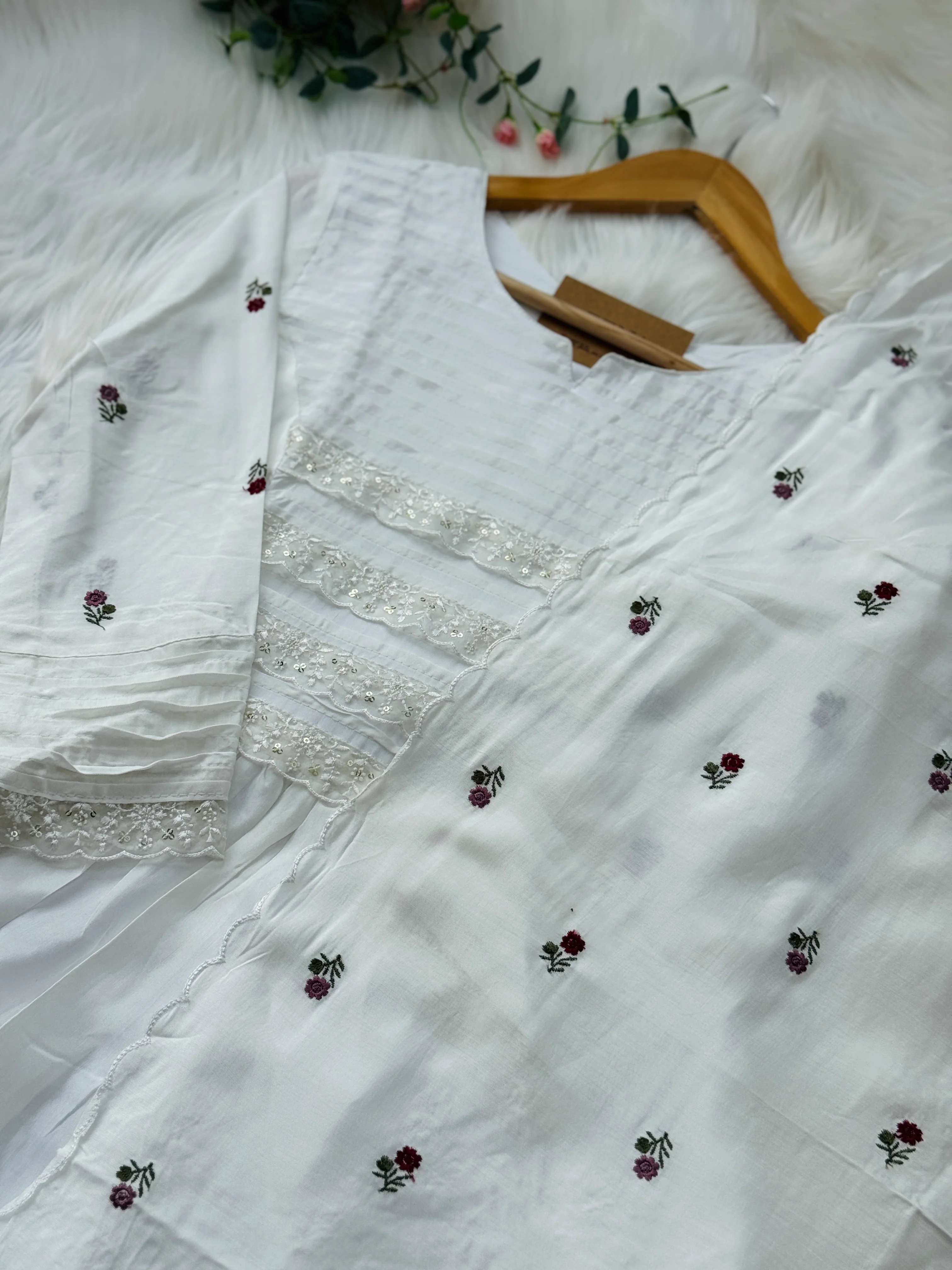 Premium Mul Cotton Anarkali Kurti Set - Image 5