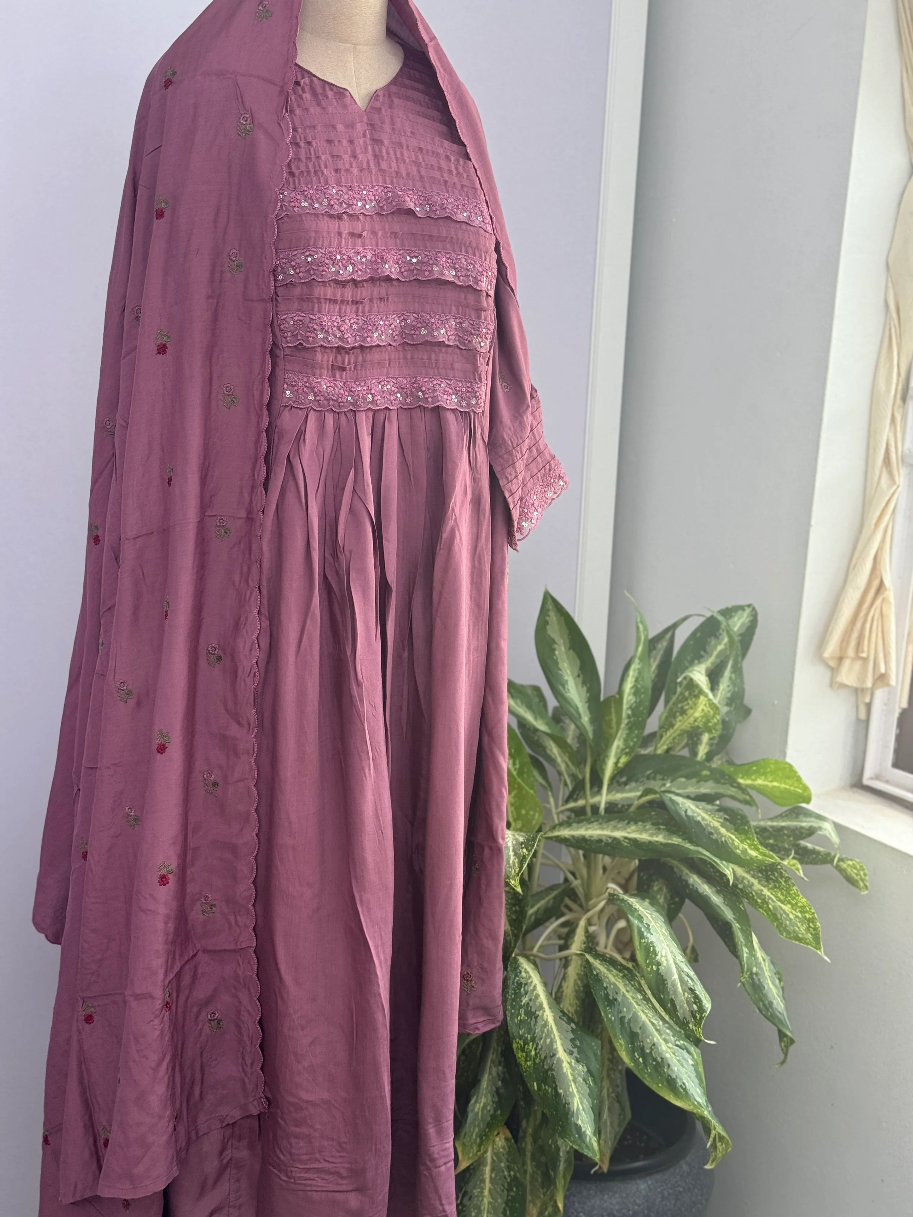 Premium Mul Cotton Anarkali Kurti Set - Image 2