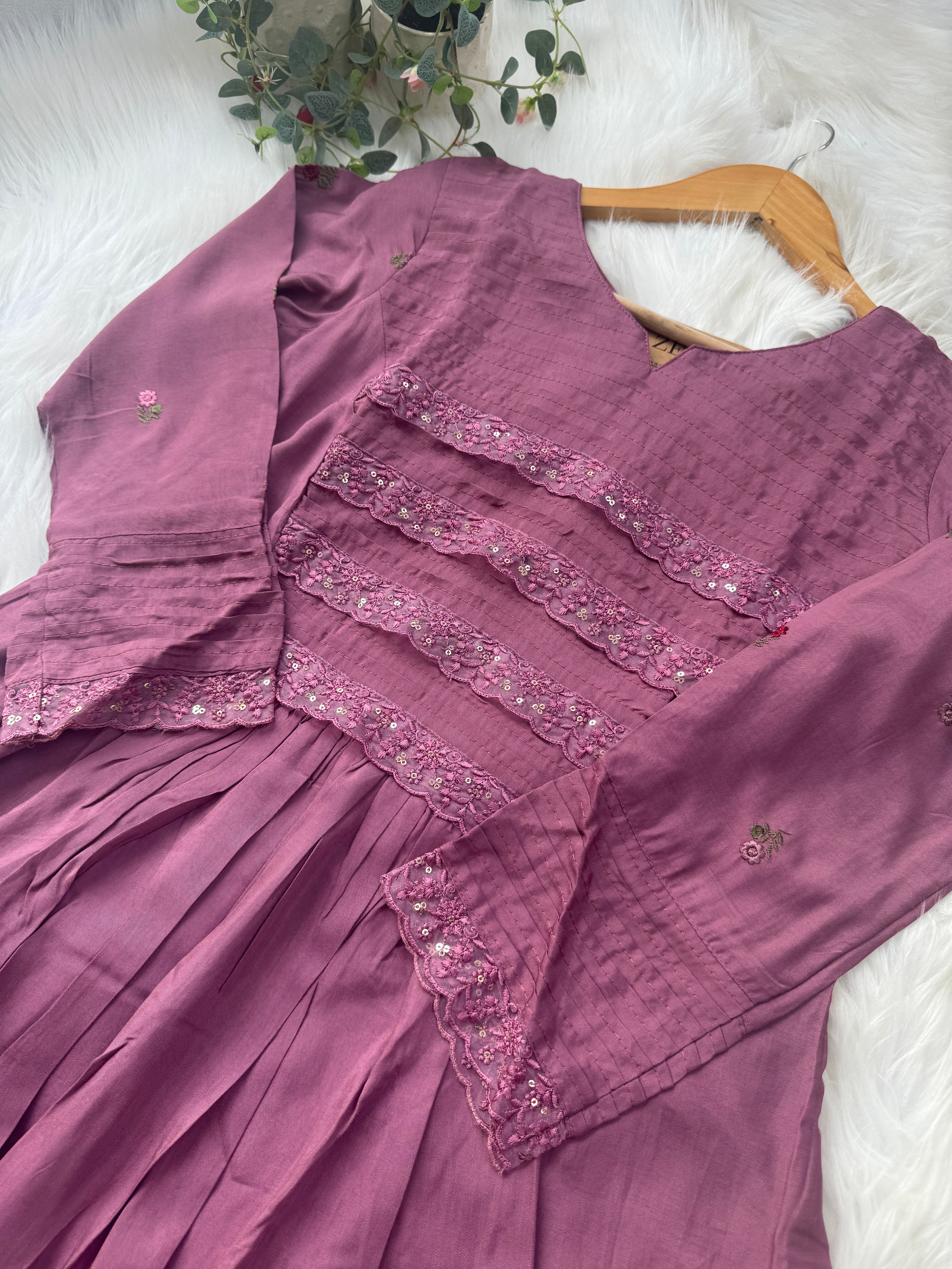 Premium Mul Cotton Anarkali Kurti Set - Image 3