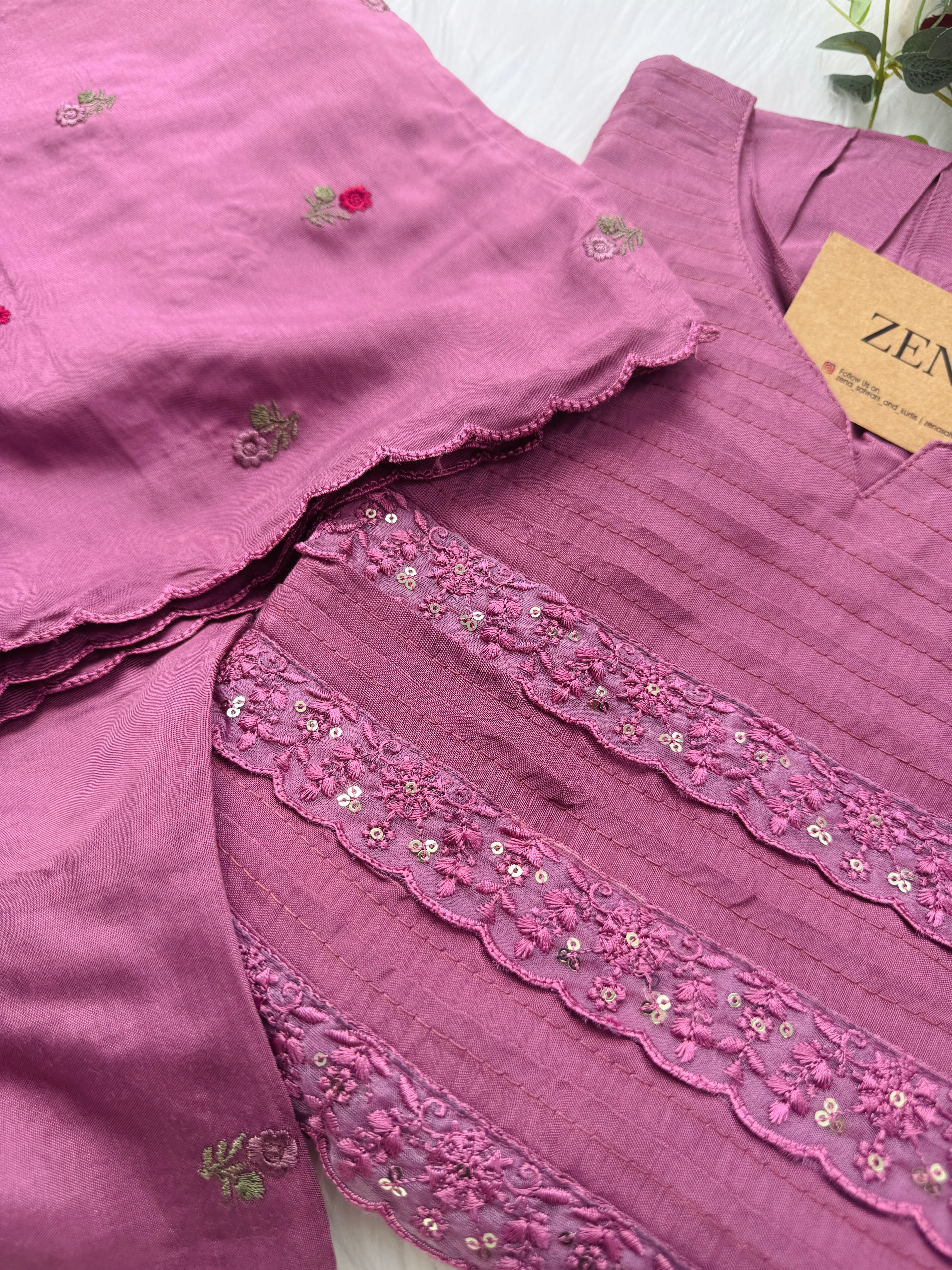 Premium Mul Cotton Anarkali Kurti Set - Image 6