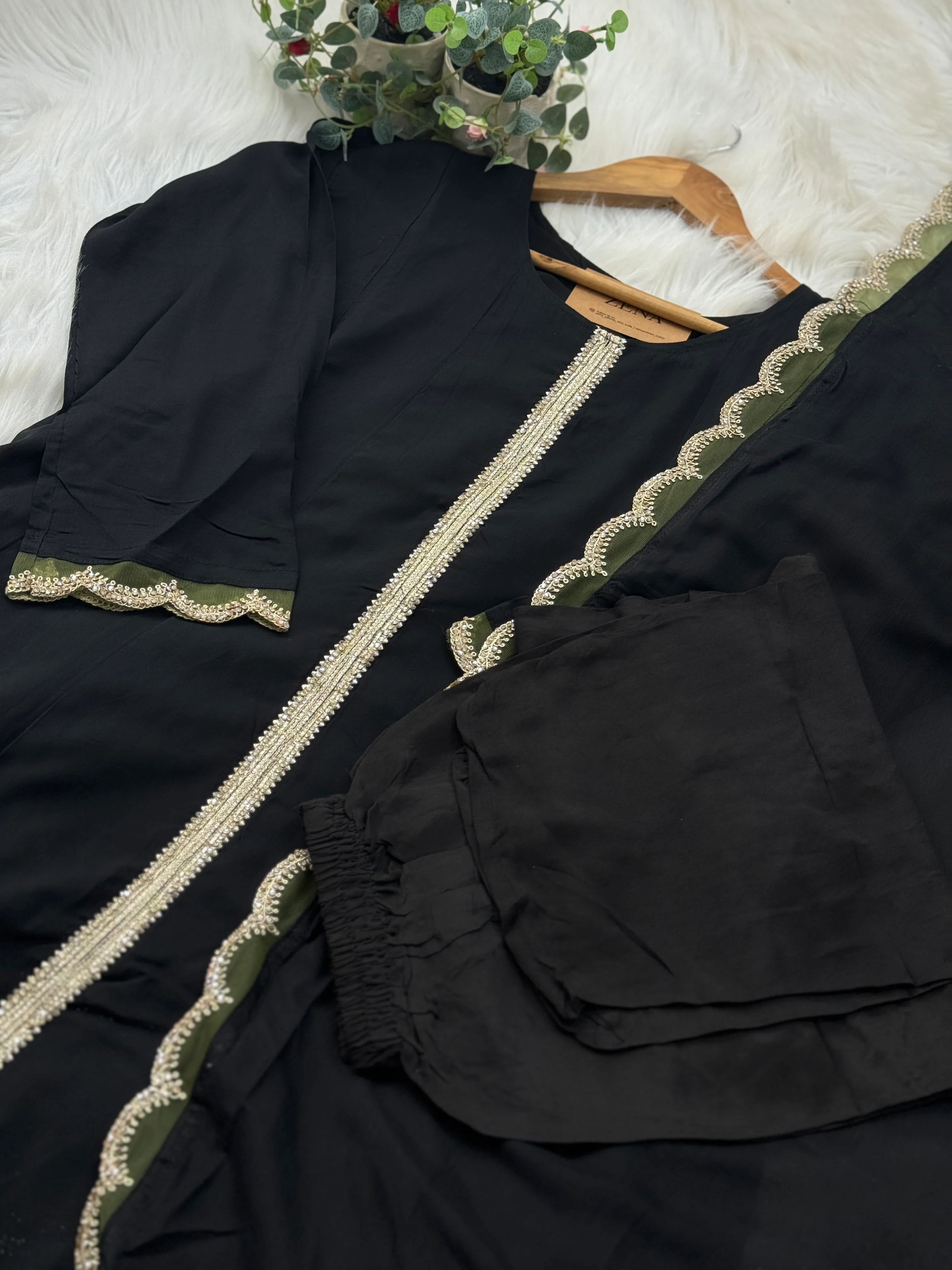 Premium Roman Silk Anarkali - Image 4