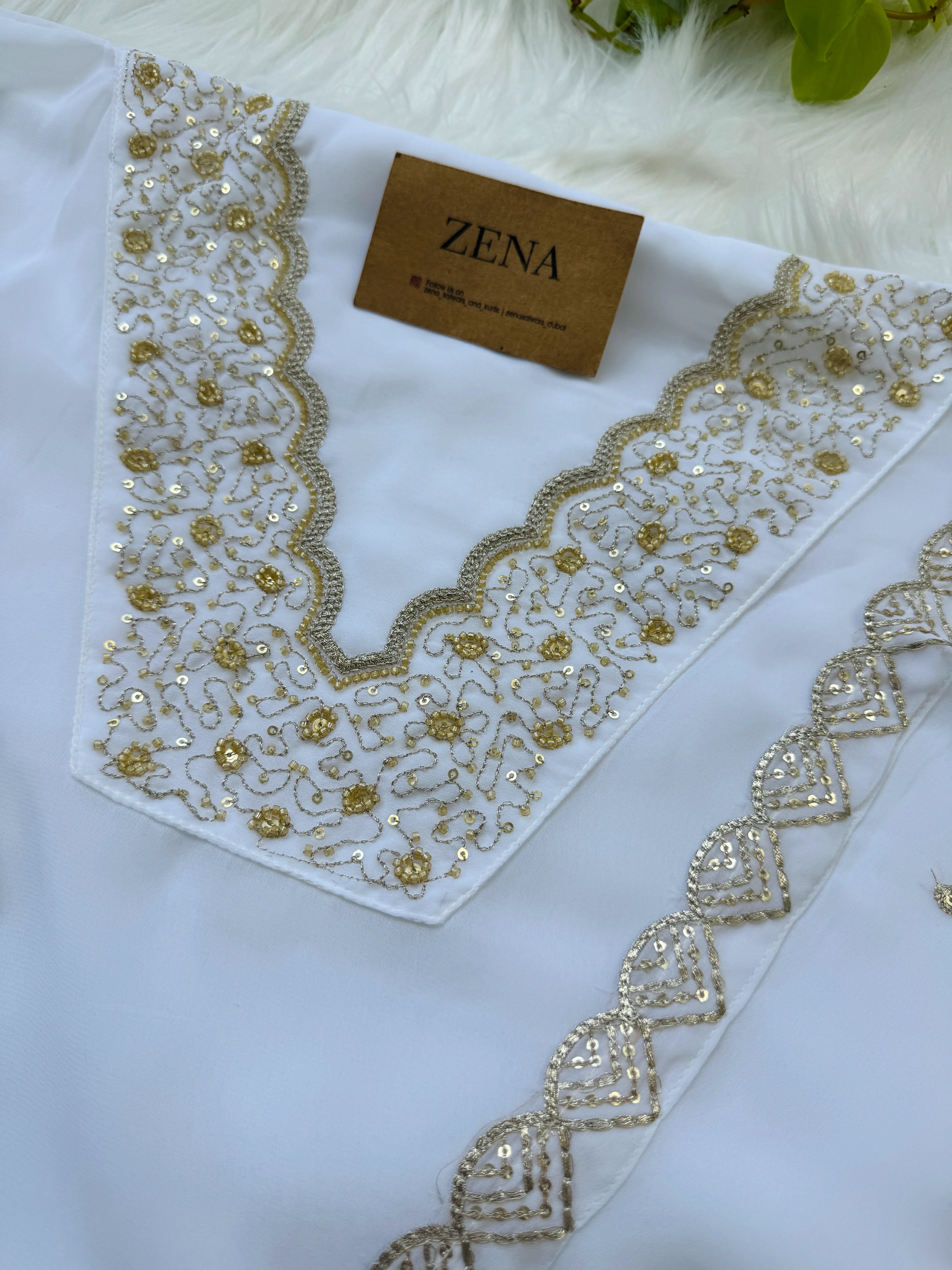 Premium Unstitched Organza Partywear Suit - Image 3