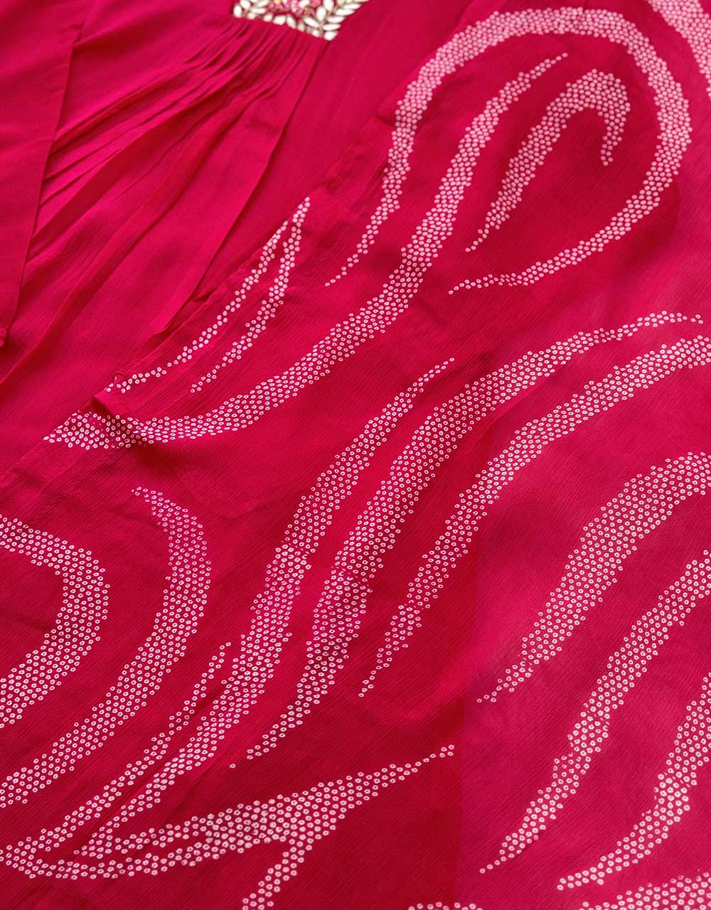 Ready to Wear Pure Chinnon Hand Work Anarkali Kurti Set – Royal Grace & Elegance ✨ - Image 5