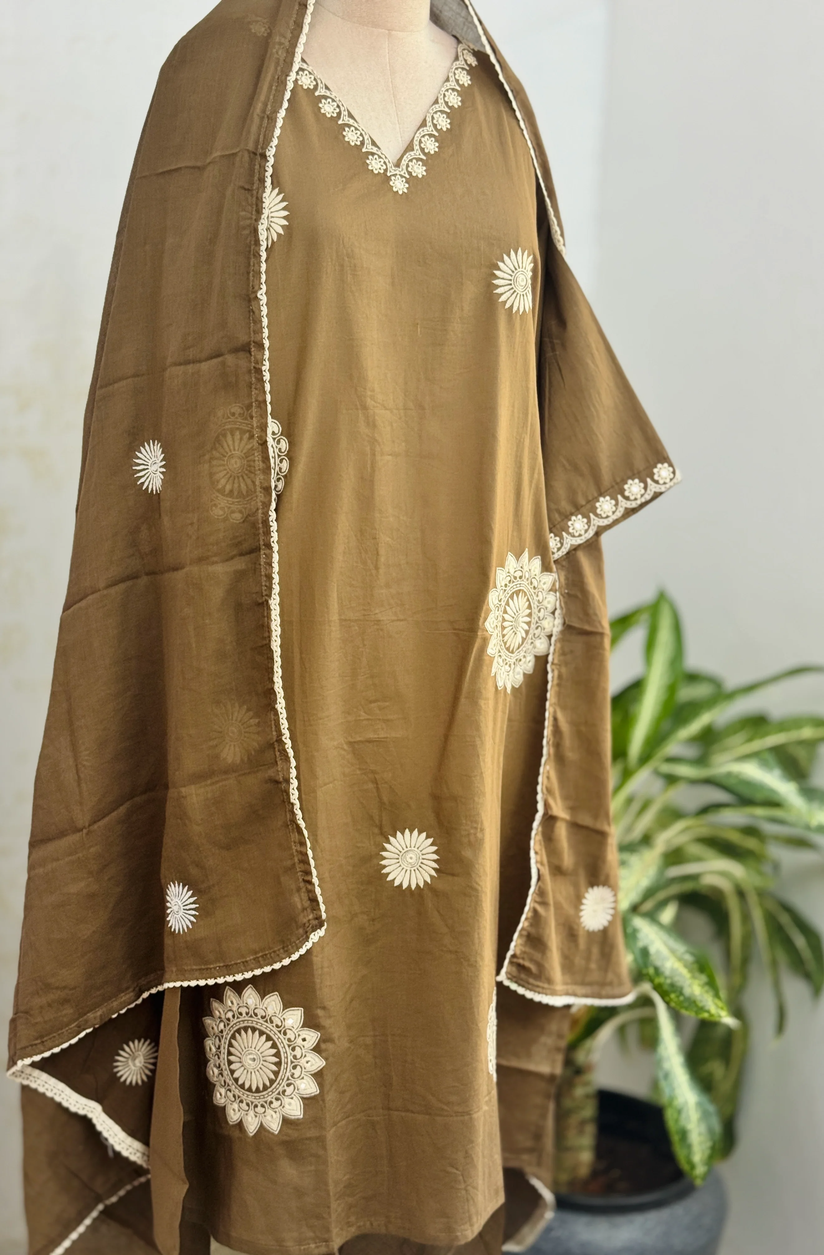 Pure Cotton Embroidered Kurti Set πΏ - Image 2