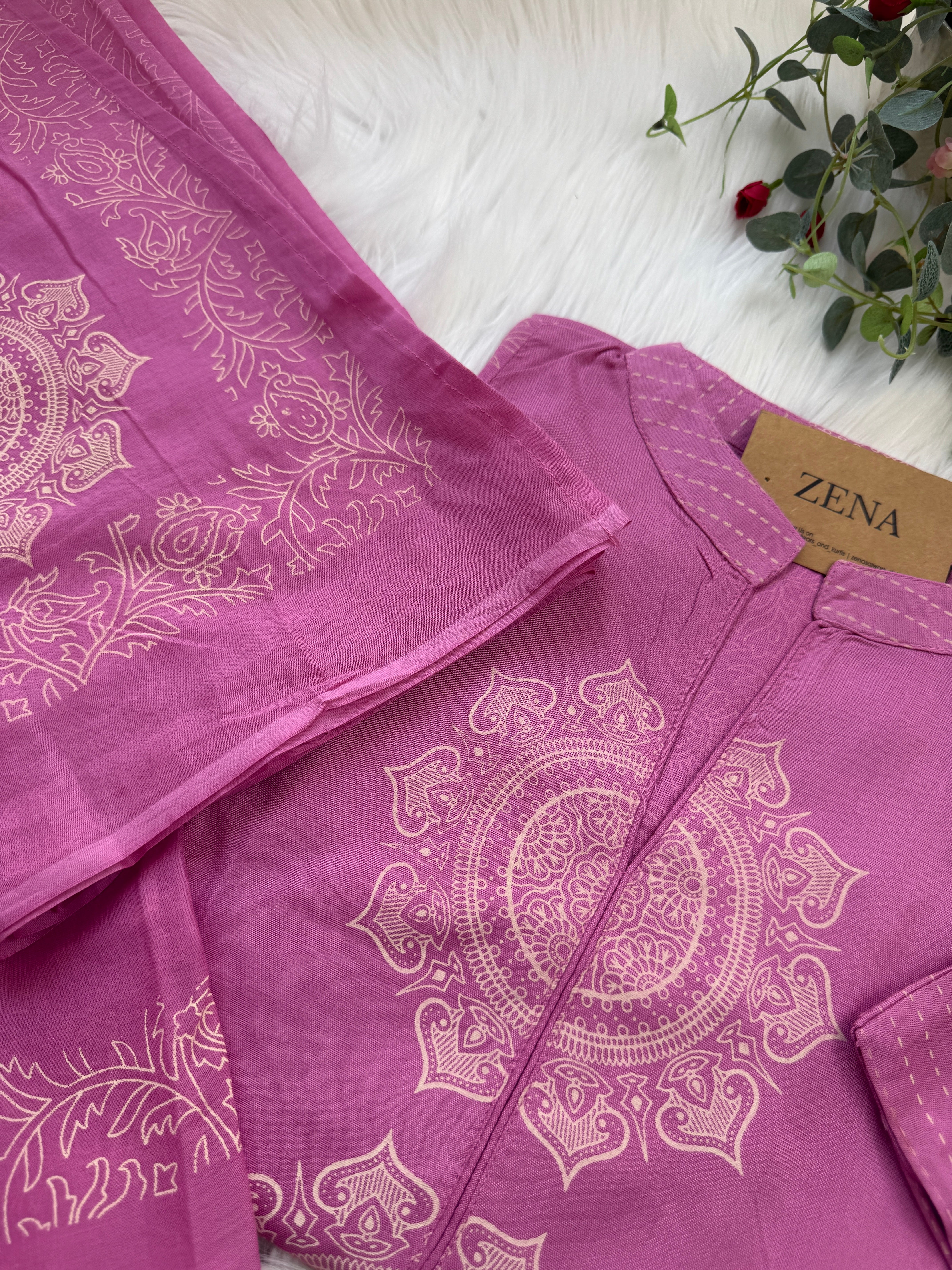 Pure Cotton Ready-to-Wear Kurti Set — Comfort Meets Everyday Elegance - Image 2