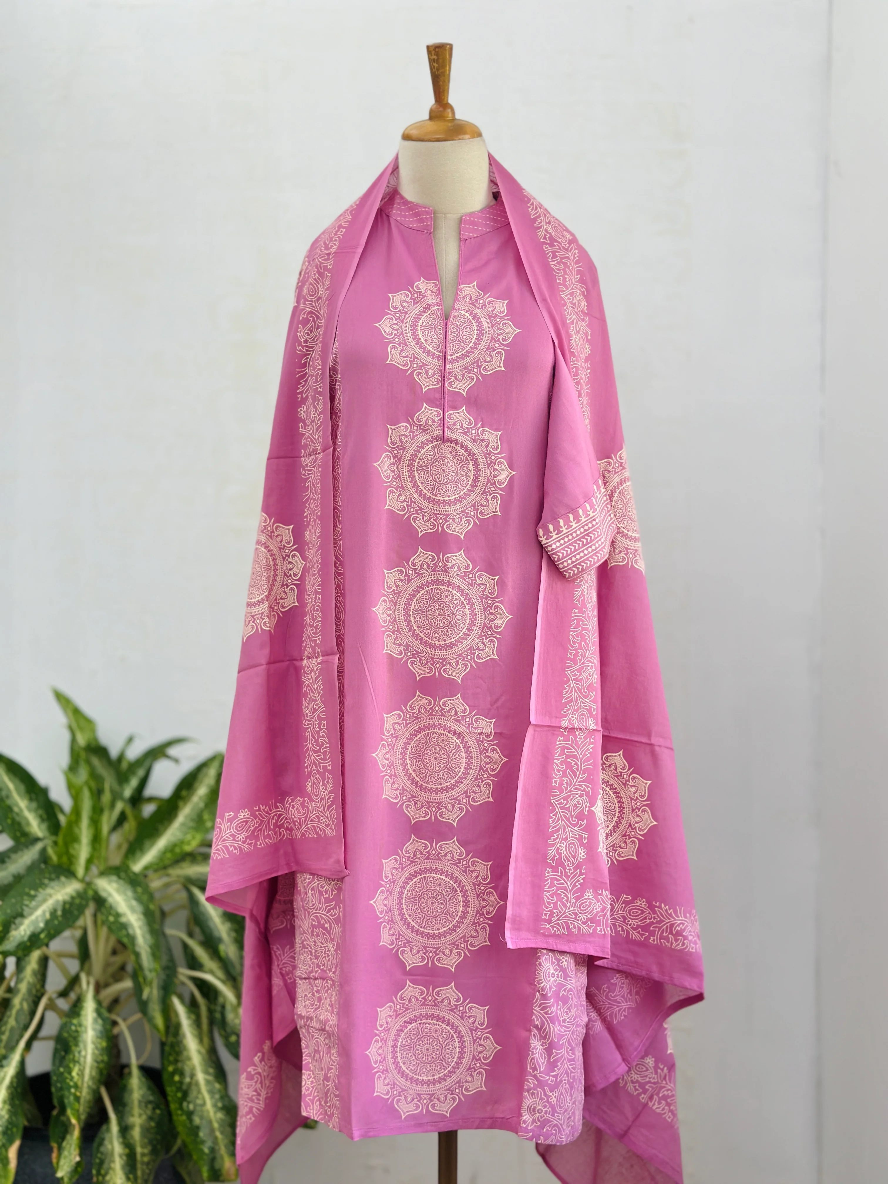 Pure Cotton Ready-to-Wear Kurti Set — Comfort Meets Everyday Elegance - Image 3