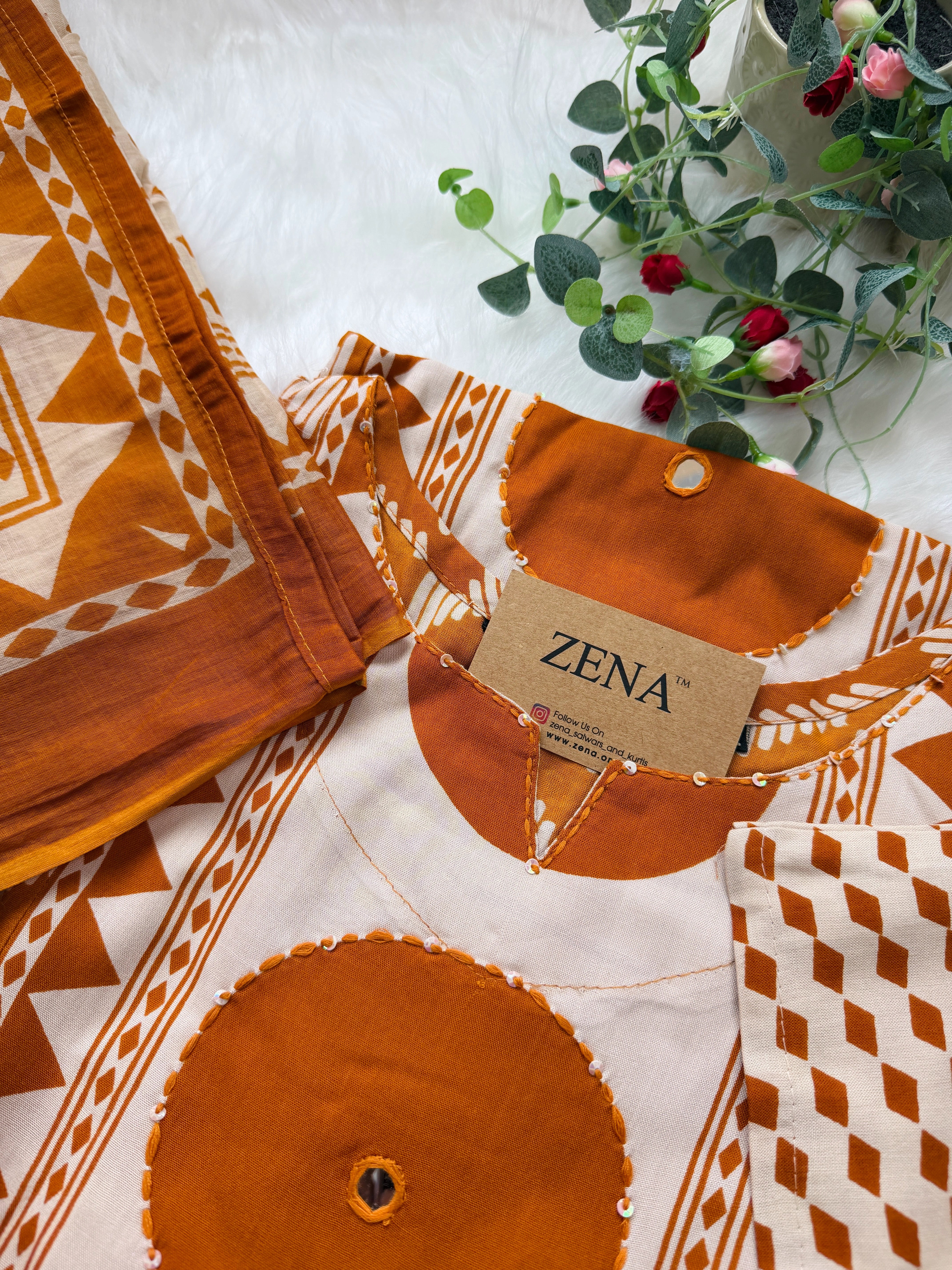Pure Cotton Ready-to-Wear Kurti Set — Comfort Meets Everyday Elegance
