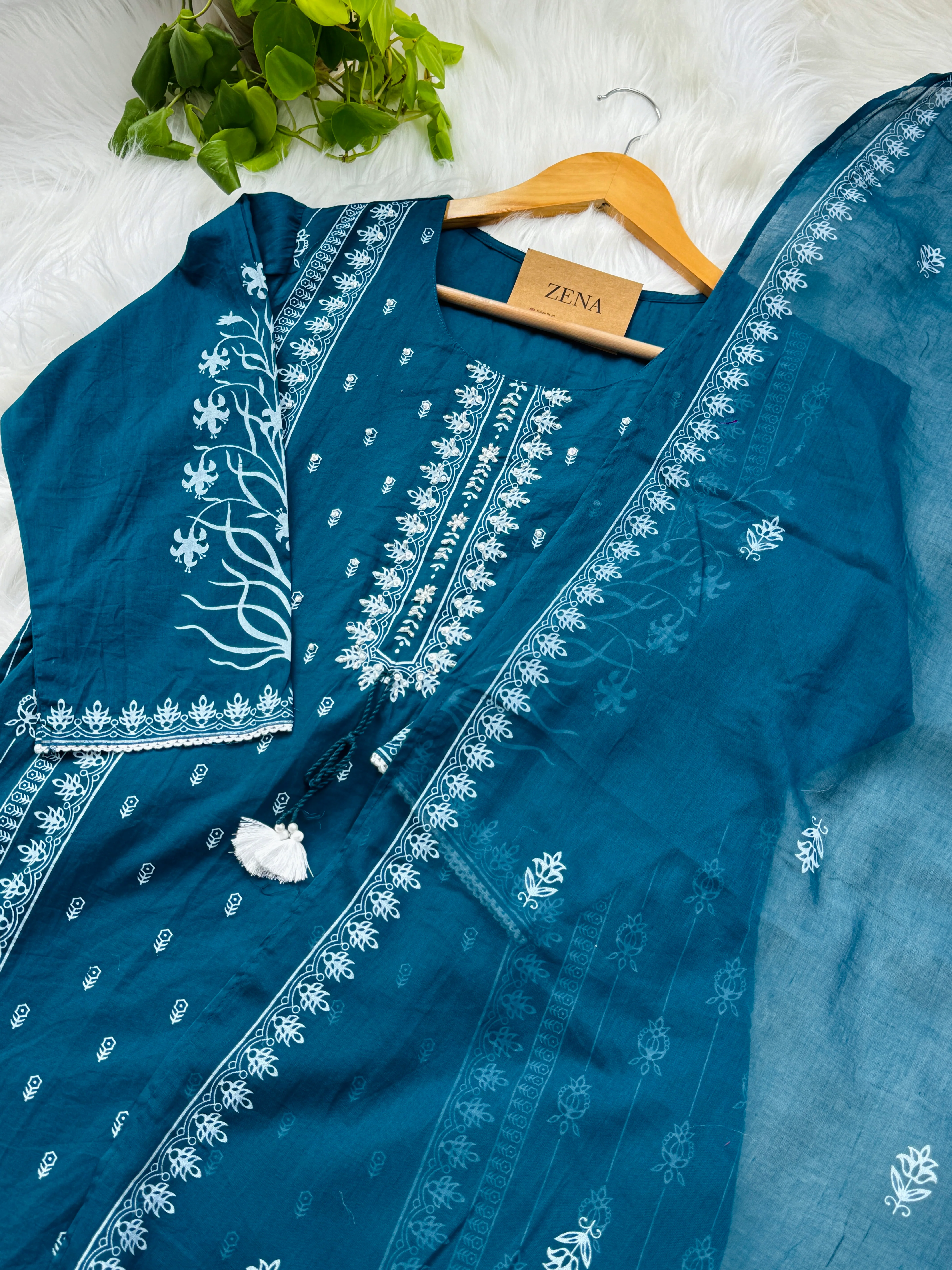Pure Cotton Ready-to-Wear Kurti Set β Everyday Elegance - Image 3
