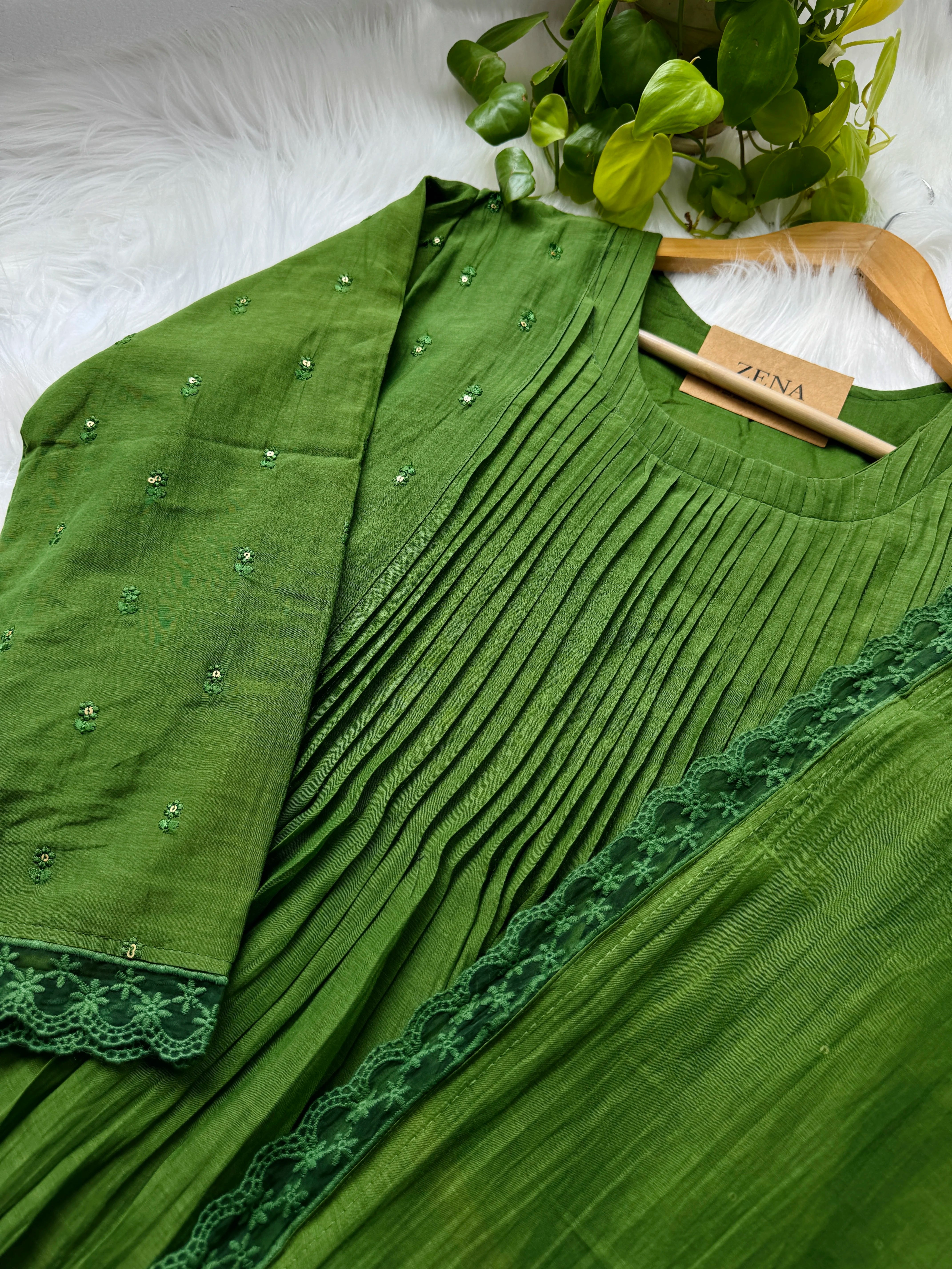 Pure Mul Chanderi Anarkali Suit Set β Elegant Festive Wear - Image 6