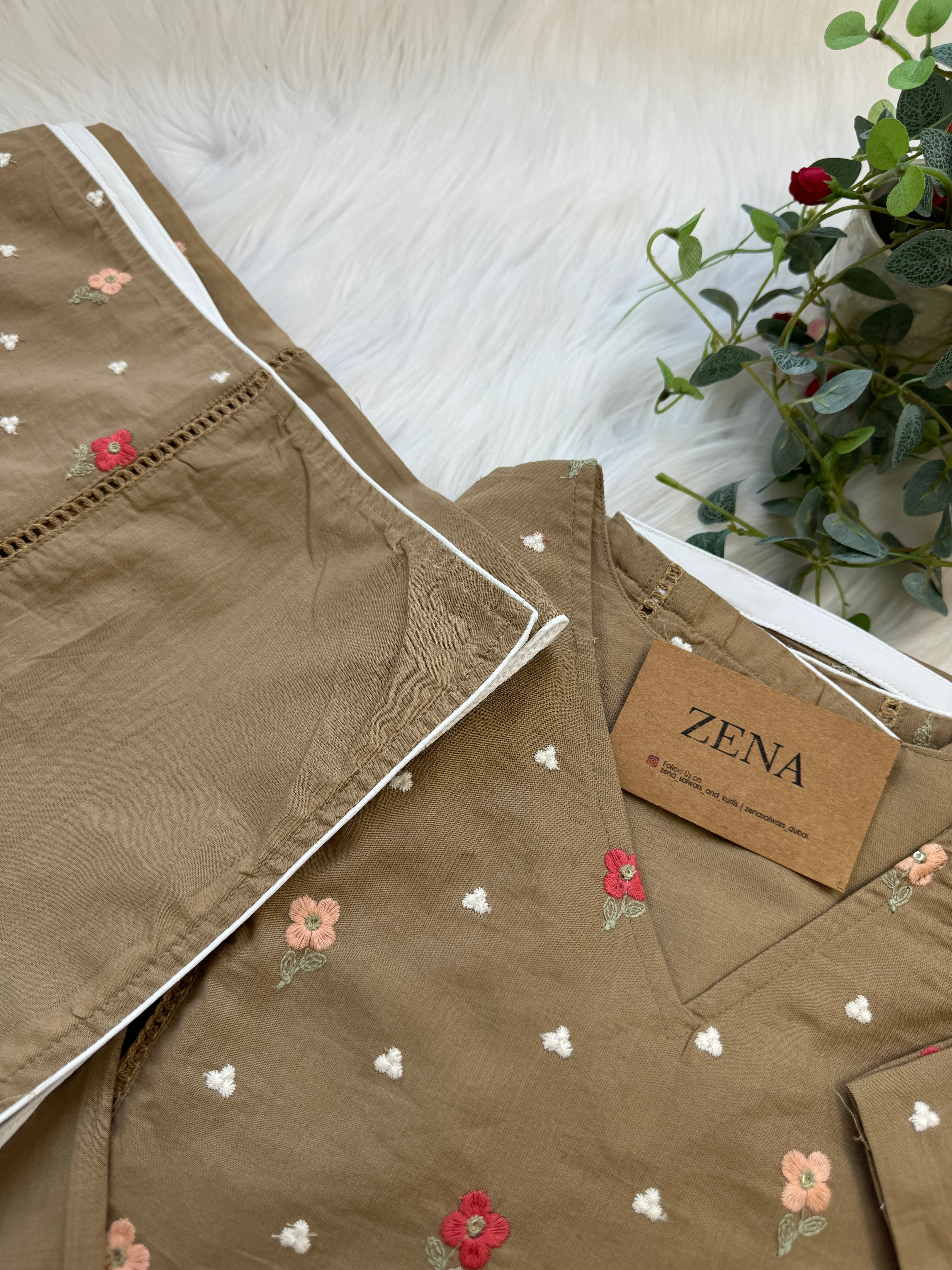 Pure Mul Cotton Embroidered Anarkali Set β Graceful Charm in Every Swirl - Image 7
