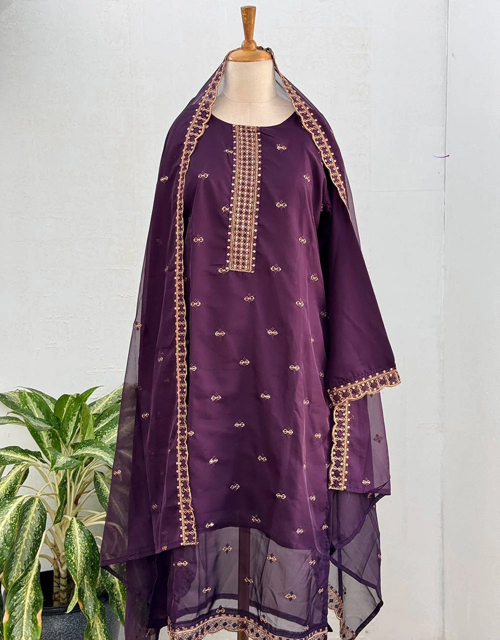 Ready to Wear Organza Kurti Set β Sheer Elegance & Grace β¨ - Image 2