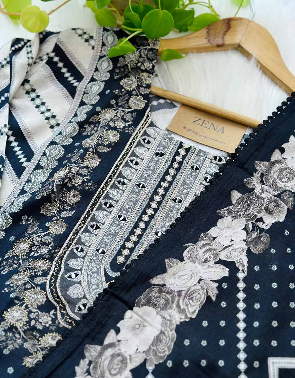 Semi-Stitched Muslin Partywear Suit β Grace Meets Glamour π - Image 4