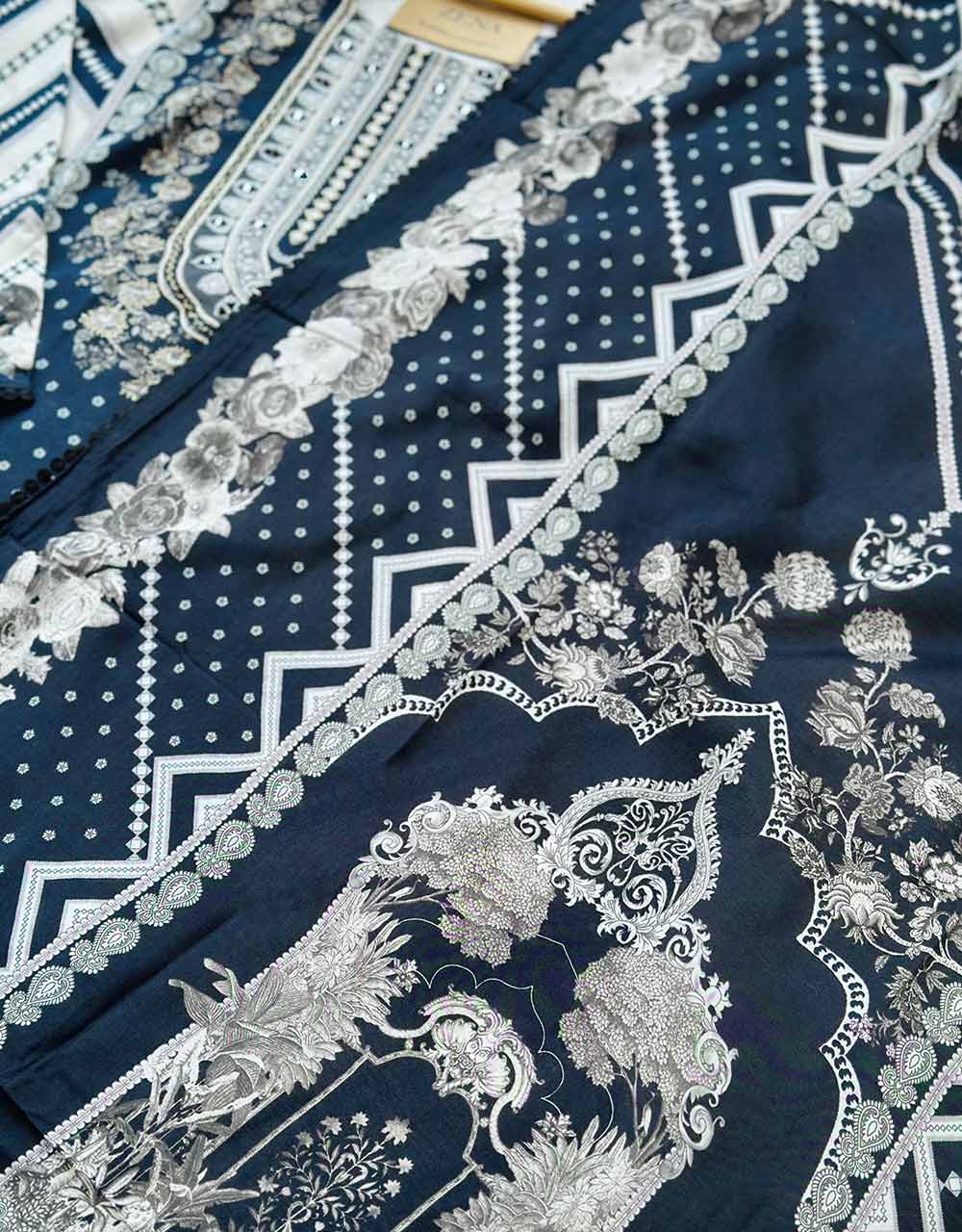 Semi-Stitched Muslin Partywear Suit β Grace Meets Glamour π - Image 6