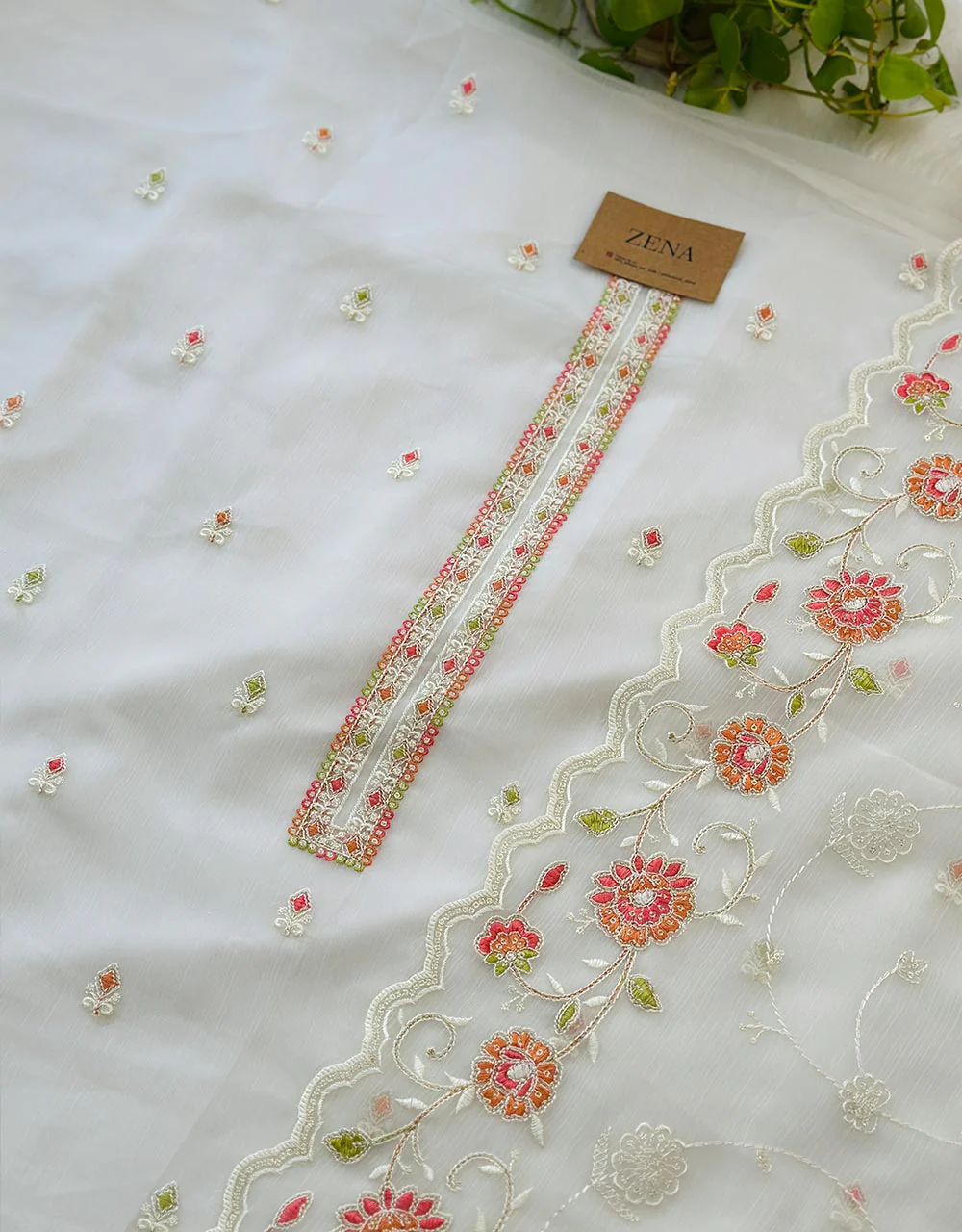 Unstitched Shimmer Silk Party Wear Suit β¨