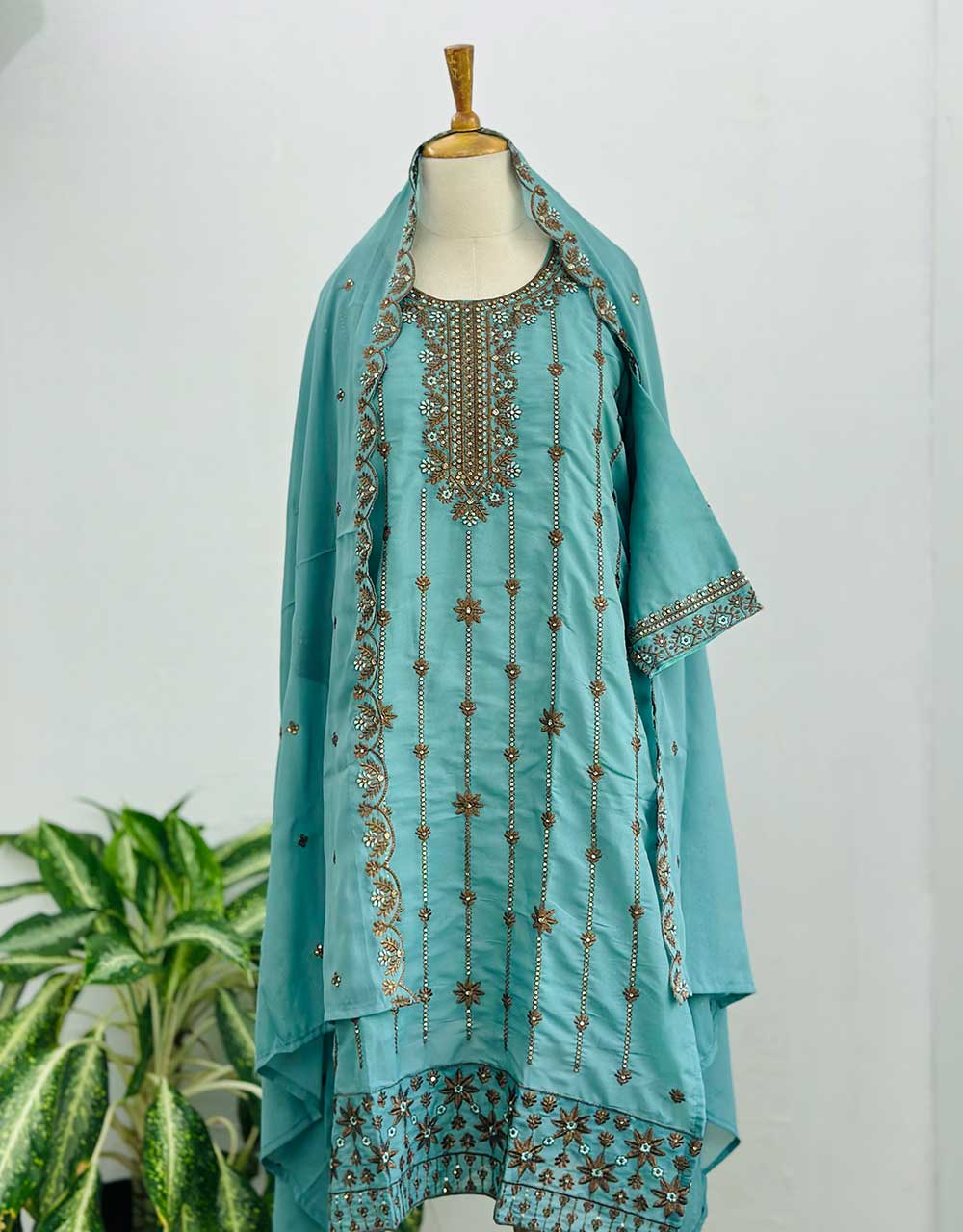 Ready to Wear Georgette Kurti Set ✨ - Image 2