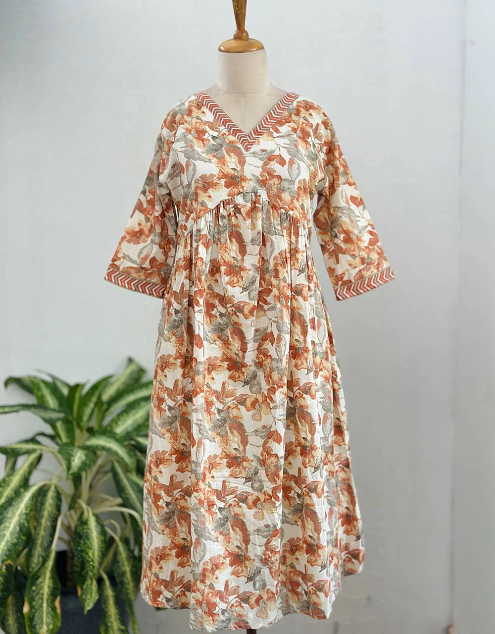 Ready-to-Wear Cotton Anarkali Co-Ord Set – Graceful & Comfortable ✨ - Image 3