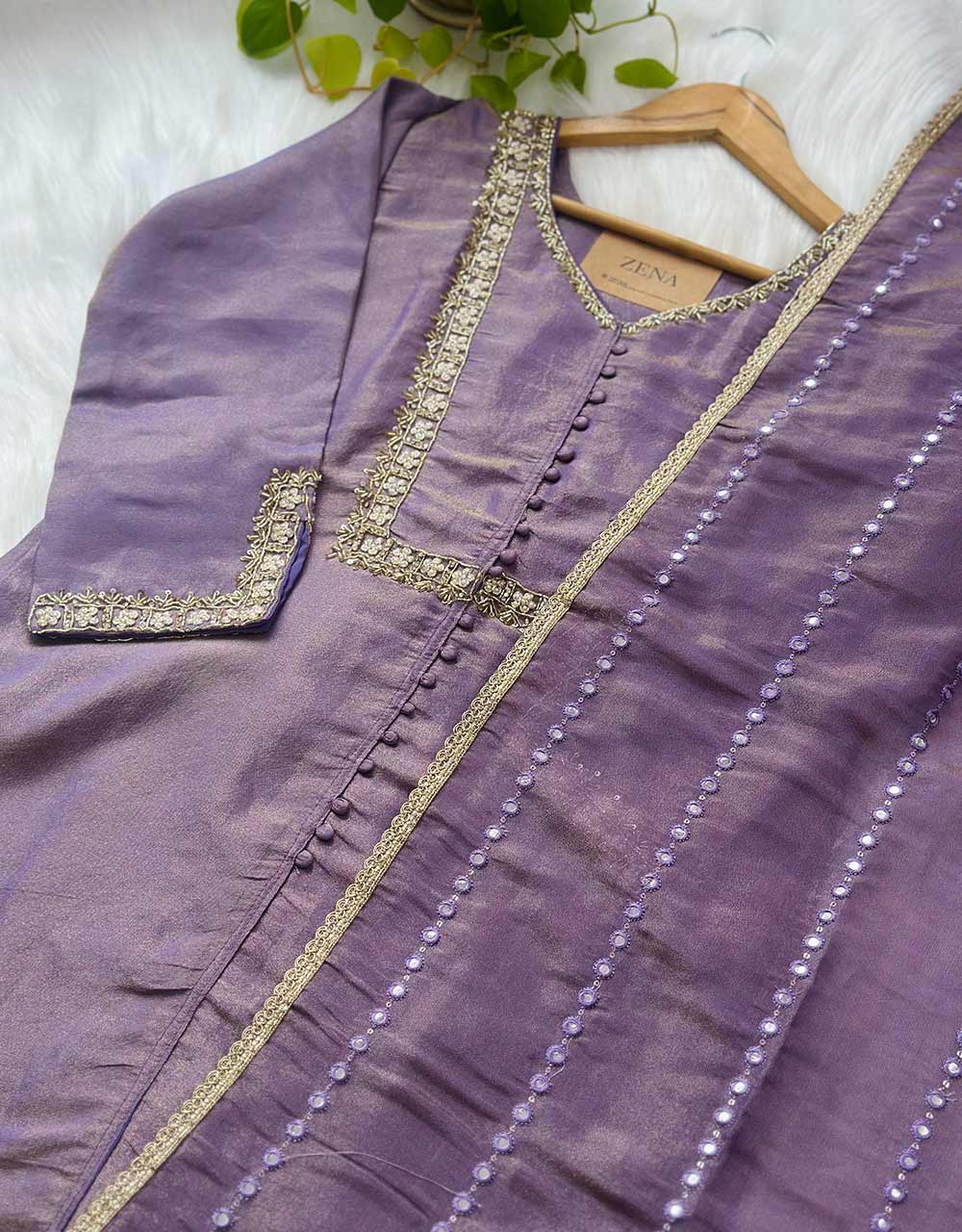 Pure Tissue Silk Ready-to-Wear Kurti Set β Sheer Elegance & Timeless Grace β¨