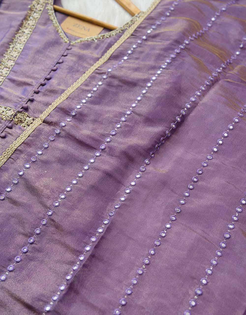 Pure Tissue Silk Ready-to-Wear Kurti Set β Sheer Elegance & Timeless Grace β¨ - Image 5