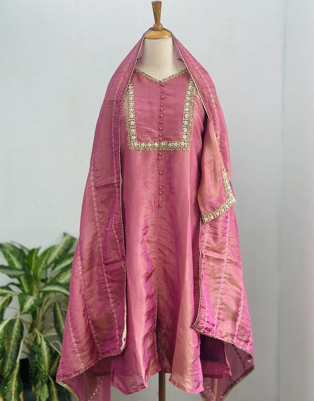 Pure Tissue Silk Ready-to-Wear Kurti Set β Sheer Elegance & Timeless Grace β¨ - Image 8