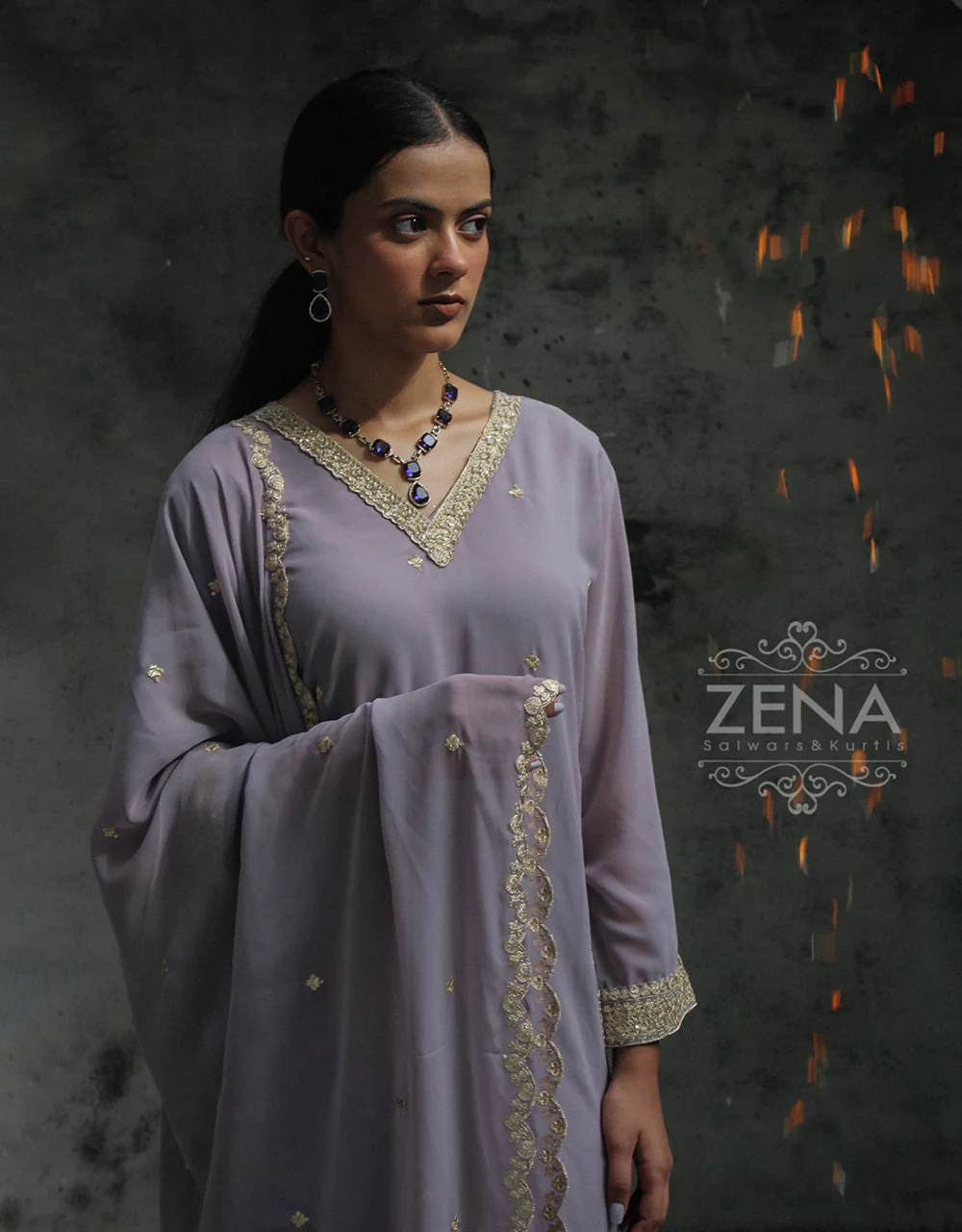 Ready-to-Wear Organza Kurti Set with Dupatta 🌟 - Image 3