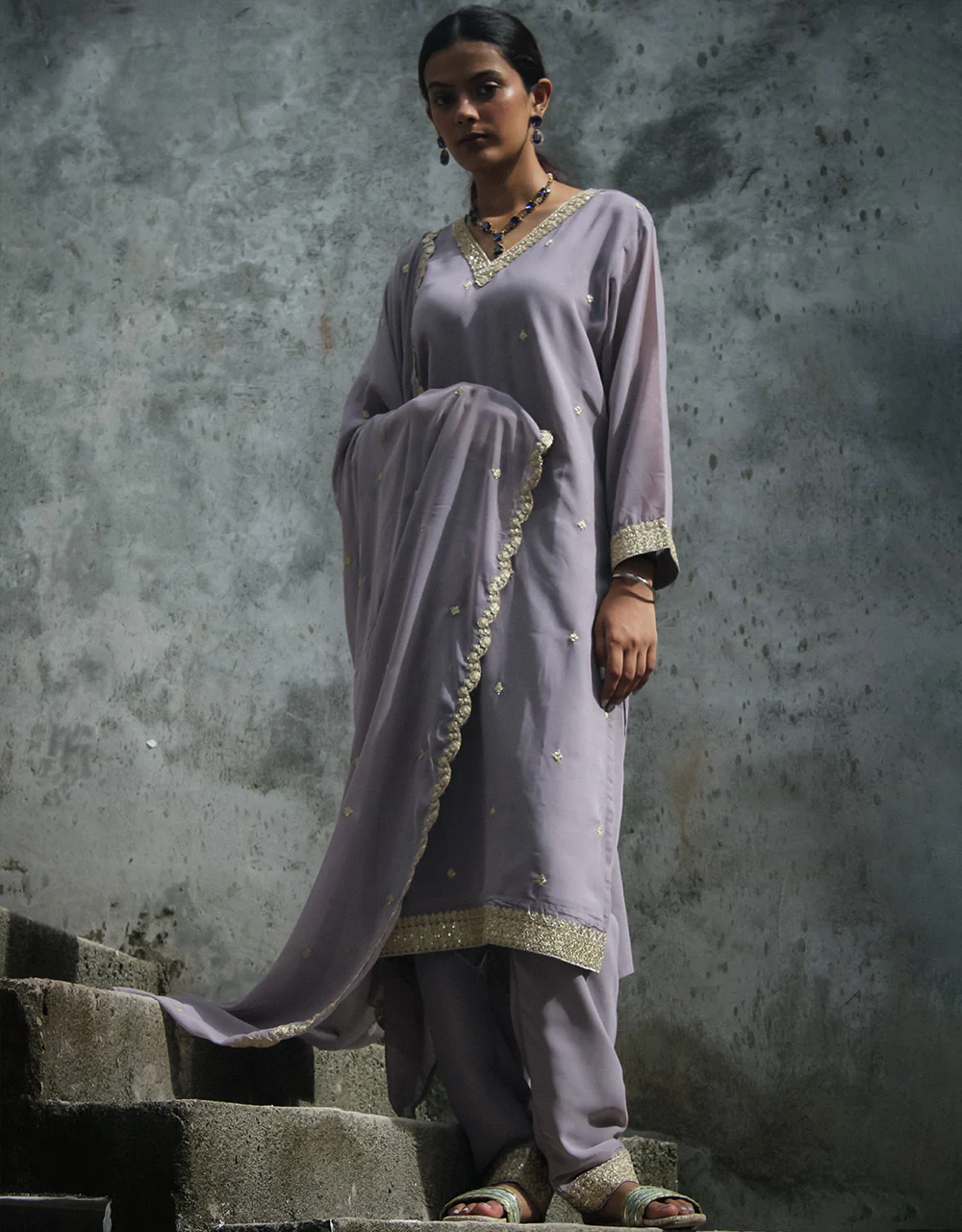 Ready-to-Wear Organza Kurti Set with Dupatta 🌟 - Image 4