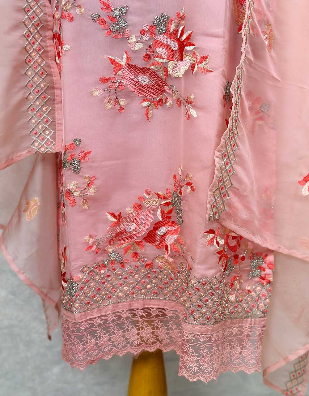 Ready-to-Wear Organza Kurti Set π - Image 4