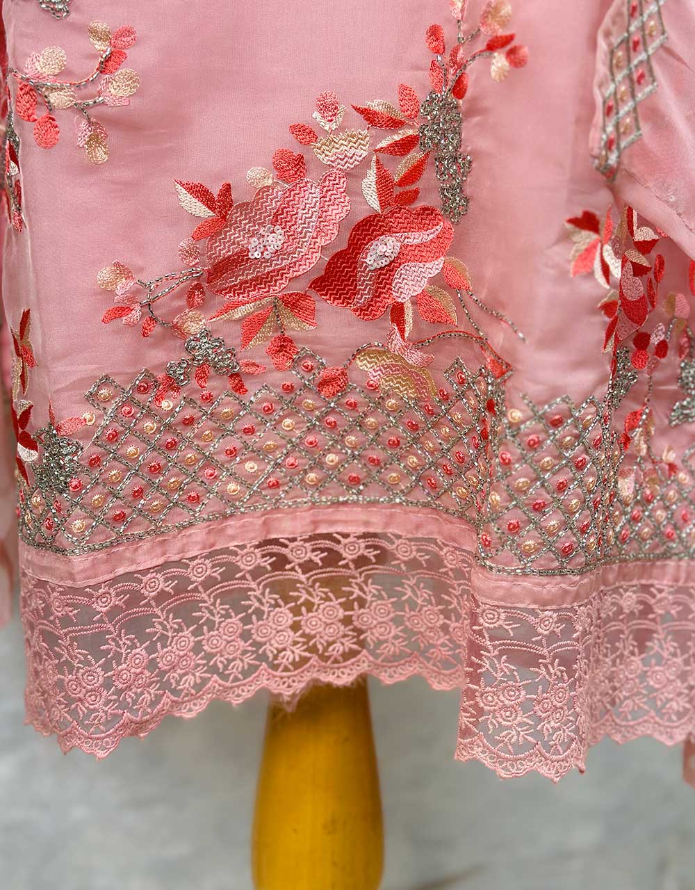 Ready-to-Wear Organza Kurti Set π - Image 5
