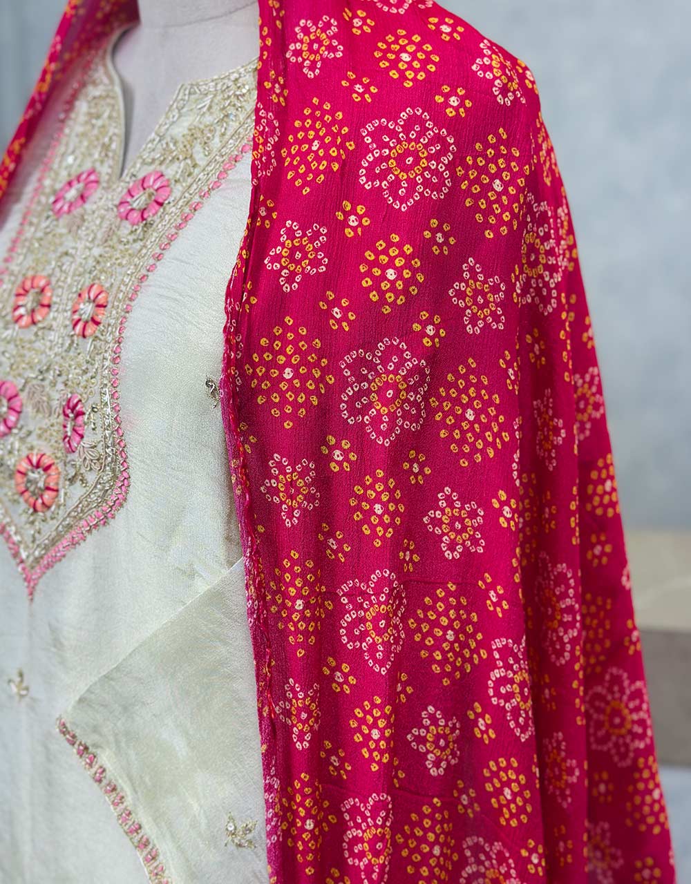 Tissue Silk Ready-to-Wear Kurti Set 🌟 - Image 3
