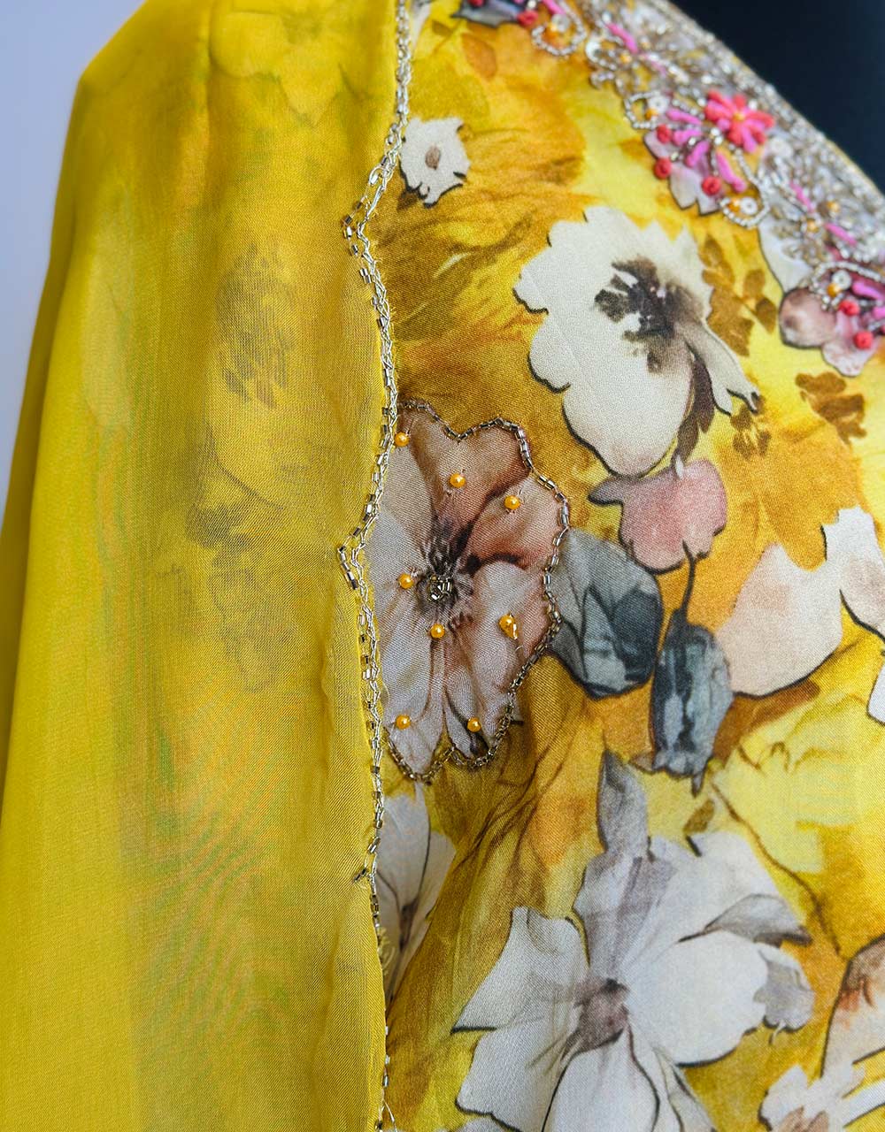 Ready-to-Wear Organza Kurti Set with Chinon Dupatta 🌟 - Image 4