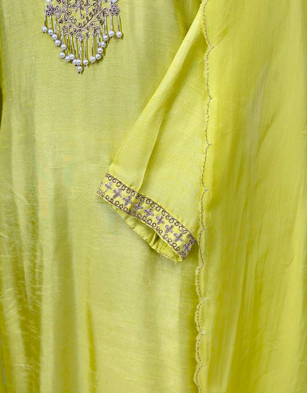 Ready-to-Wear Dola Silk Kurti Set 🌟 - Image 4