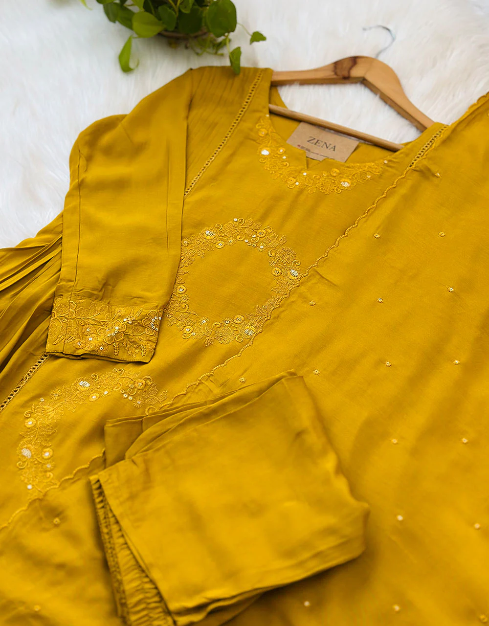 Ready to Wear Pure Muslin Anarkali Kurti Set โจ