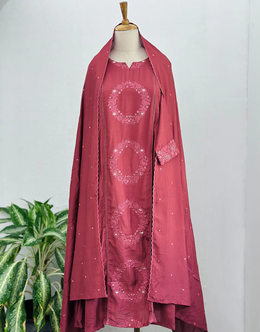 Ready to Wear Pure Muslin Anarkali Kurti Set โจ - Image 10
