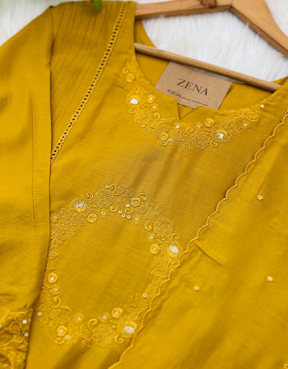 Ready to Wear Pure Muslin Anarkali Kurti Set โจ - Image 3