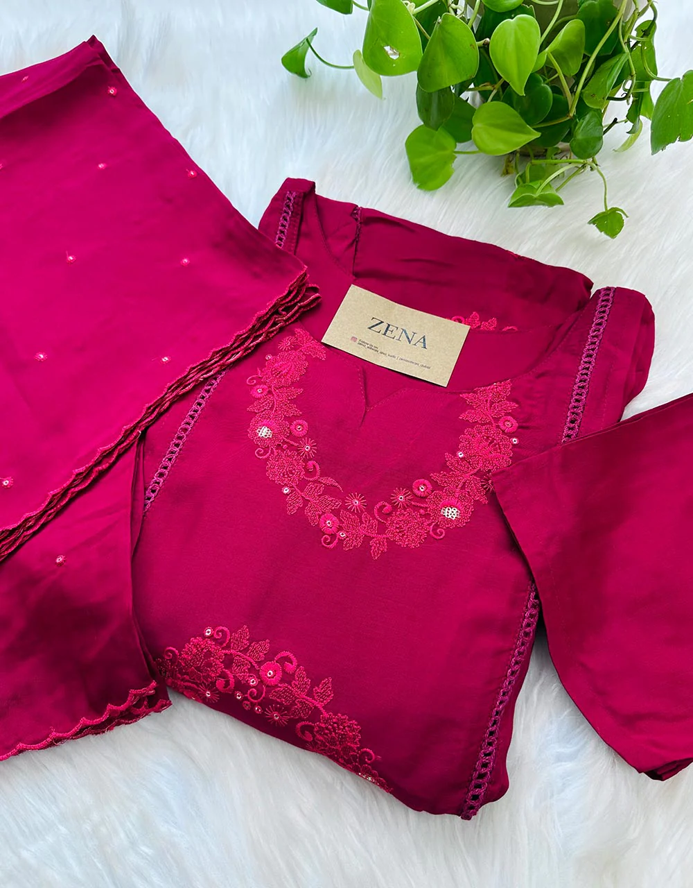 Ready to Wear Pure Muslin Anarkali Kurti Set โจ - Image 7