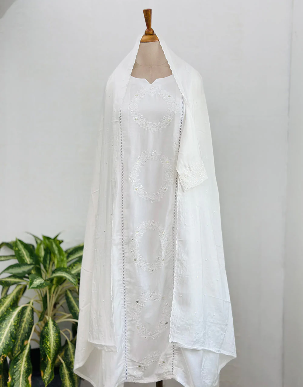 Ready to Wear Pure Muslin Anarkali Kurti Set โจ - Image 8