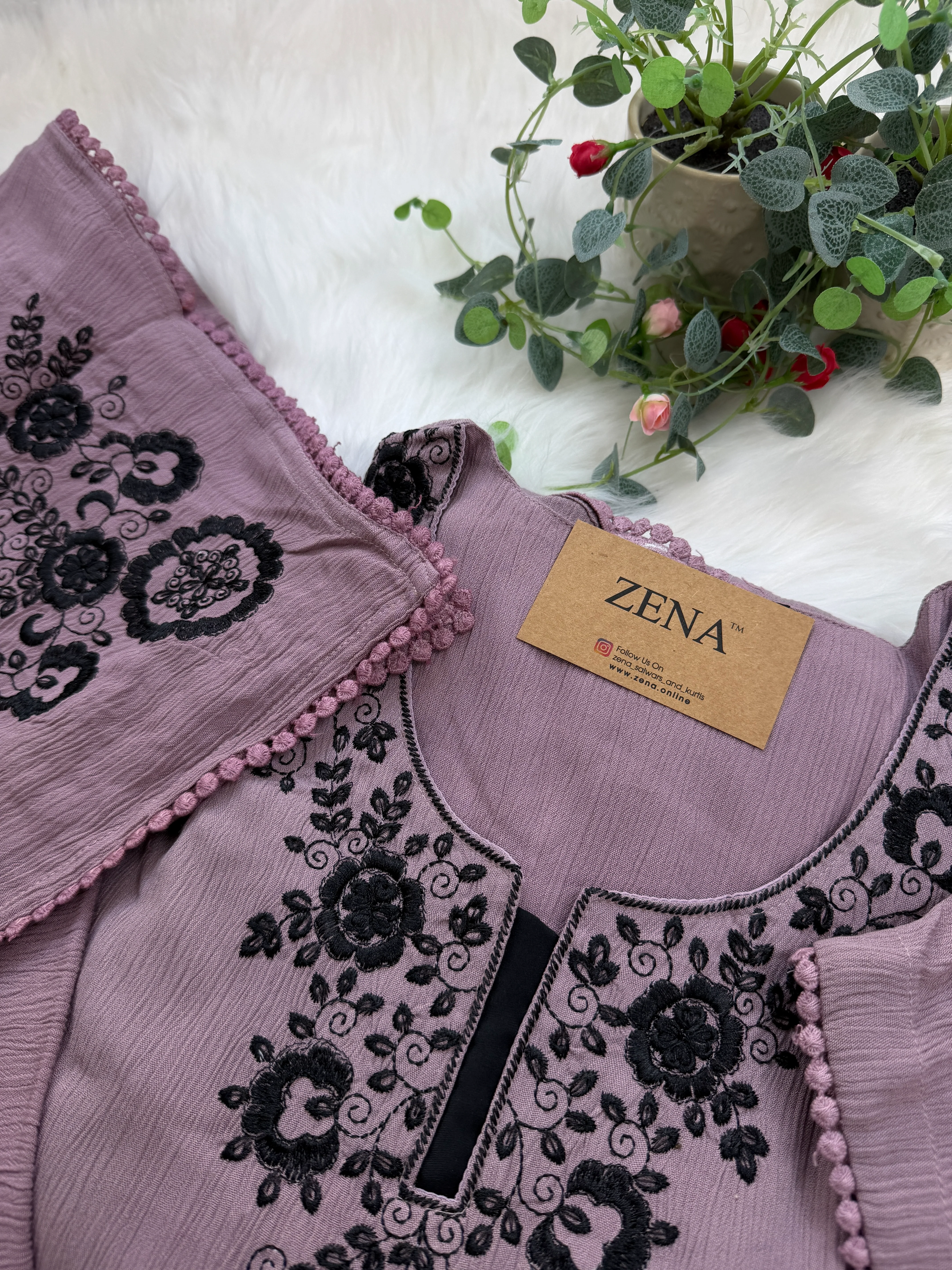 Ready-to-Wear Premium Crushed Rayon Anarkali Suit 💃 - Image 3